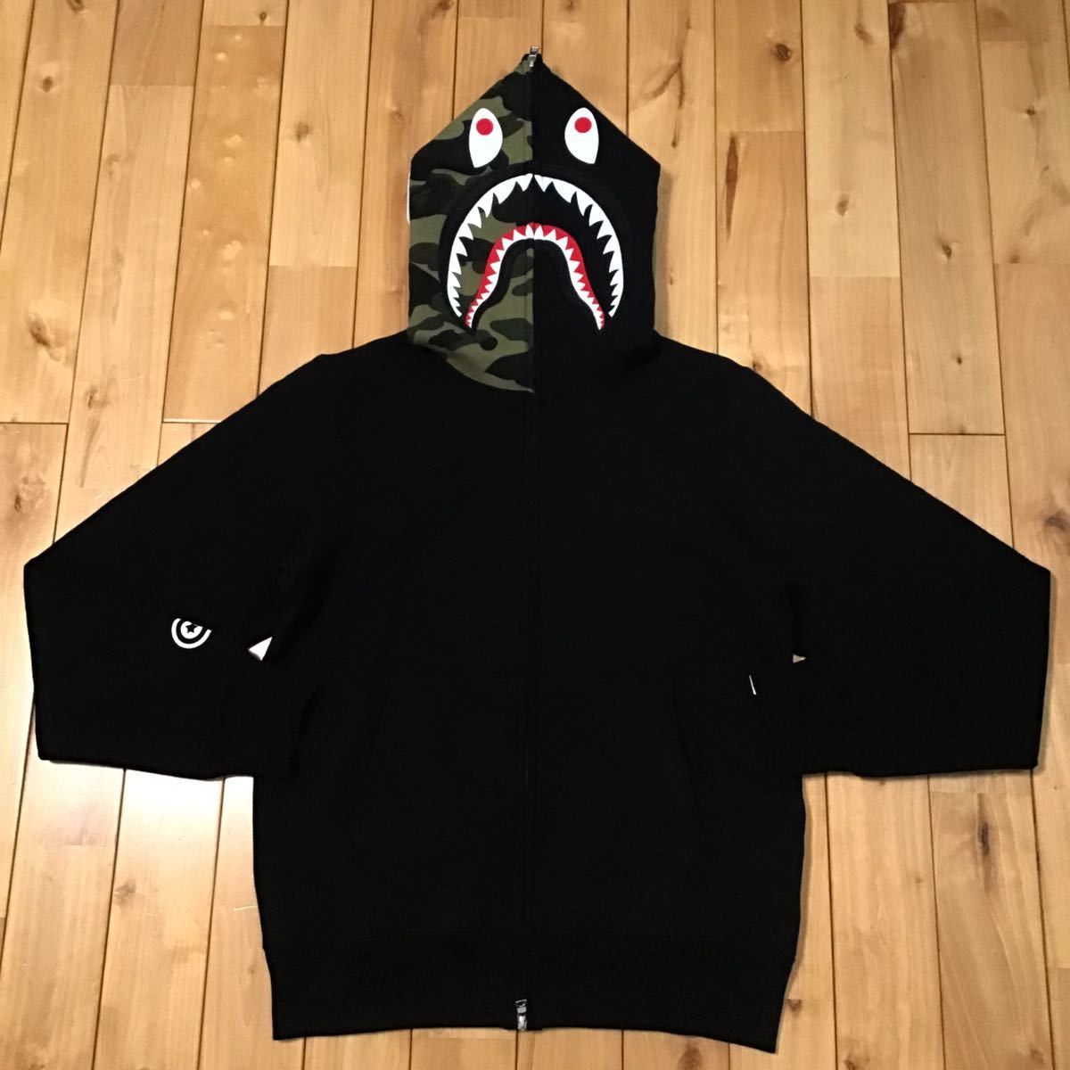 Bape × Pusha T BAPE × PUSHA-T Shark full zip hoodie a bathing ape Size US M / EU 48-50 / 2 - 2 Thumbnail