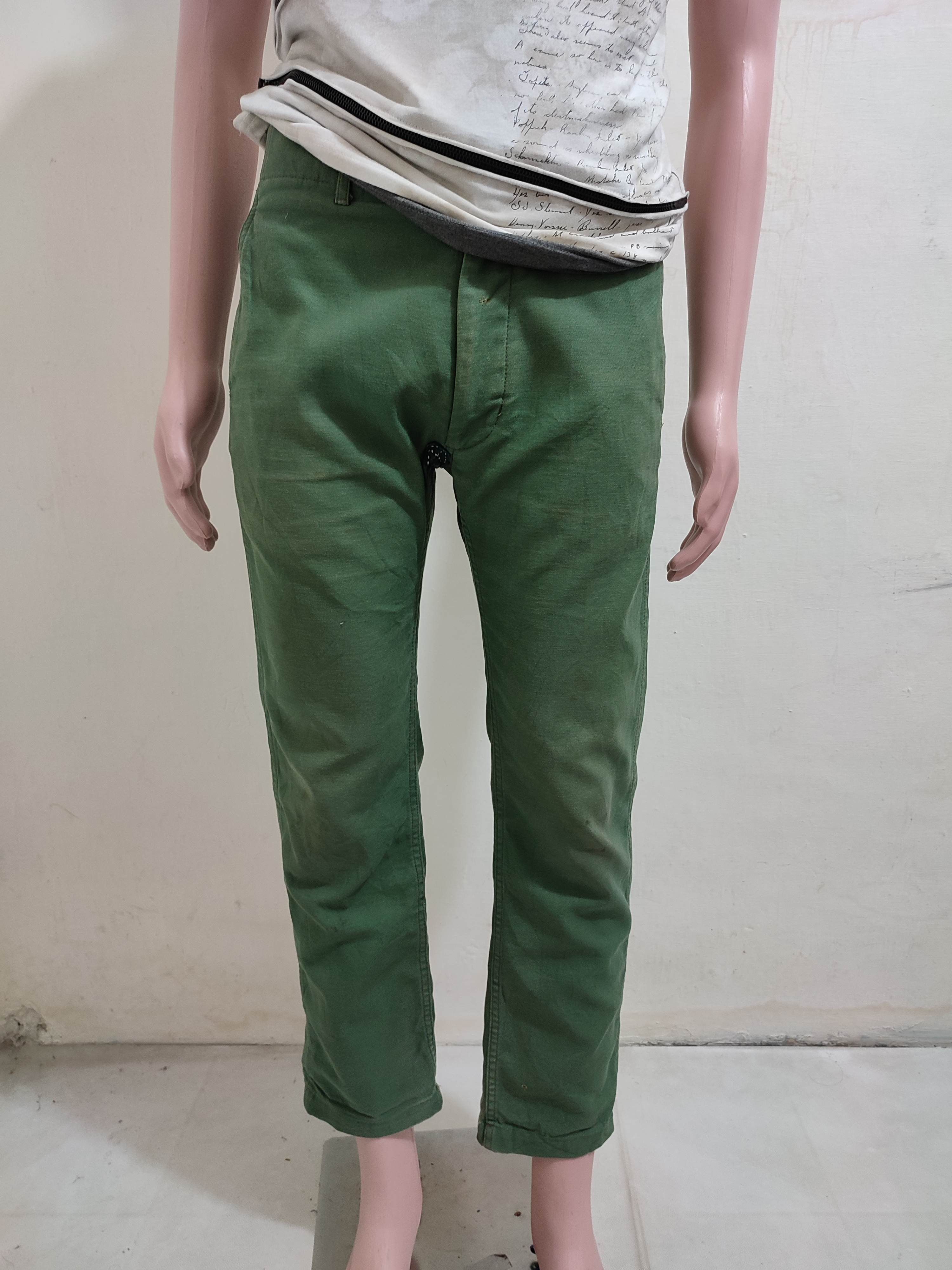 Engineered Garments × Nepenthes 🔥Engineered Garments Olive Cropped Worker Pants Size US 30 / EU 46 - 20 Thumbnail