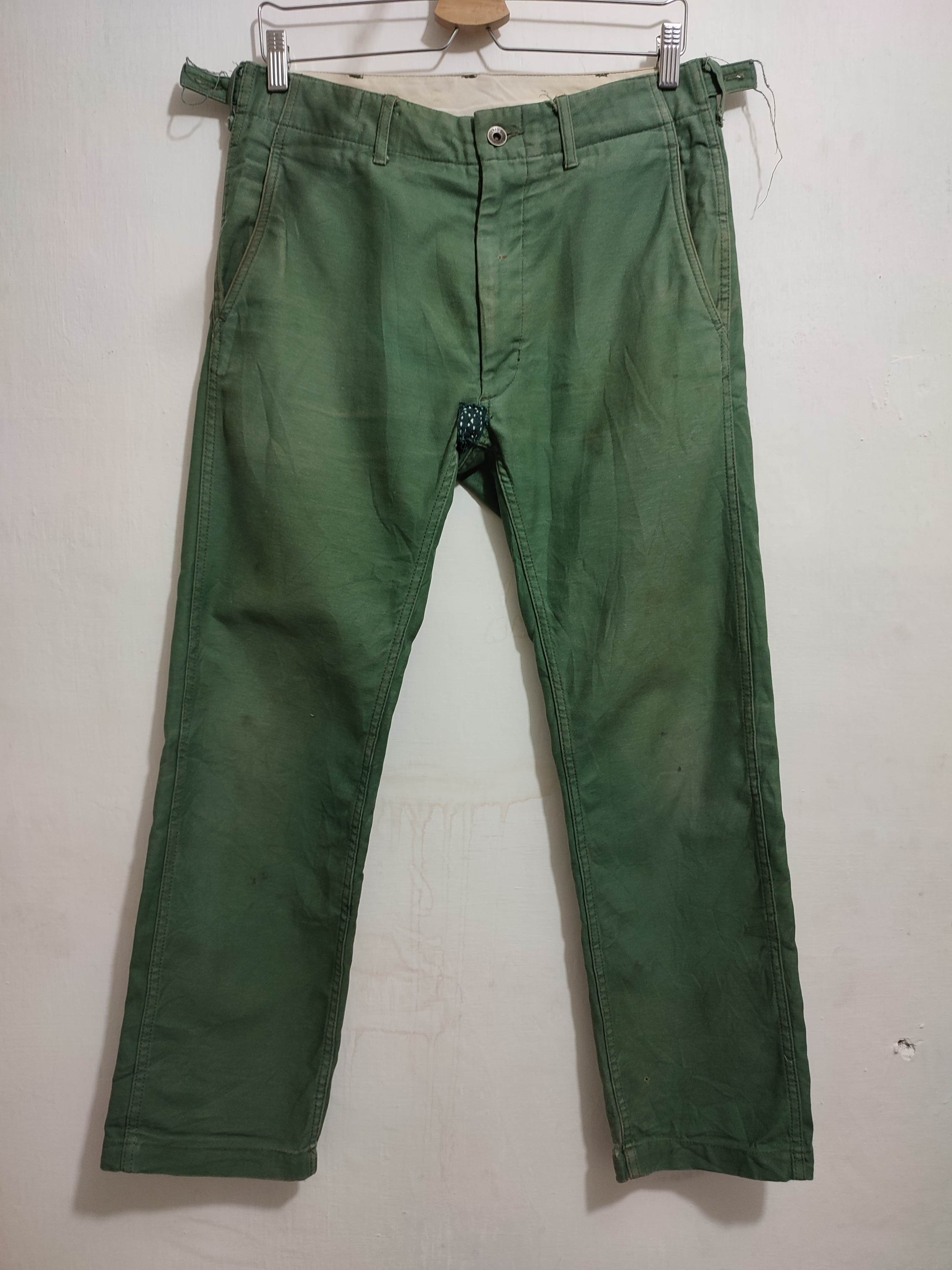 Engineered Garments × Nepenthes 🔥Engineered Garments Olive Cropped Worker Pants Size US 30 / EU 46 - 1 Thumbnail