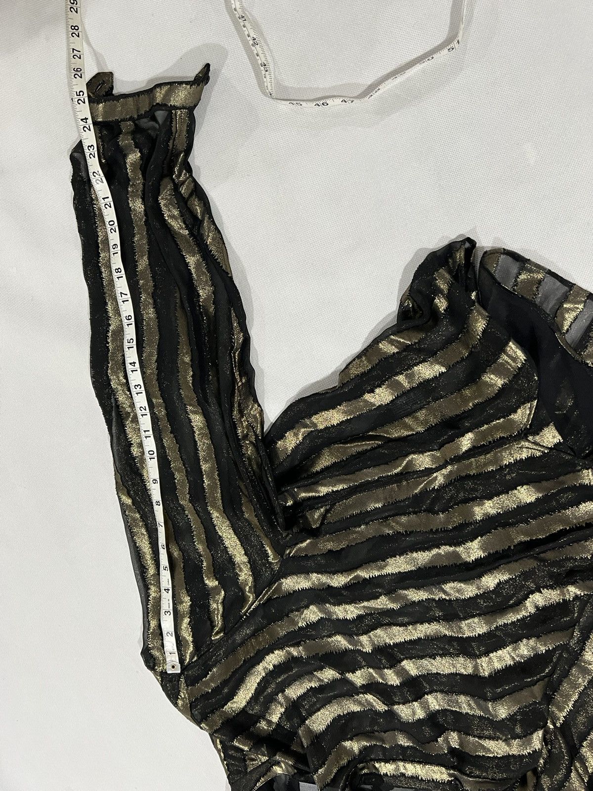 Saint Laurent Paris Saint Laurent gold striped oversized tunic. 42/16.5. $1790 Size US XL / EU 56 / 4 - 4 Thumbnail