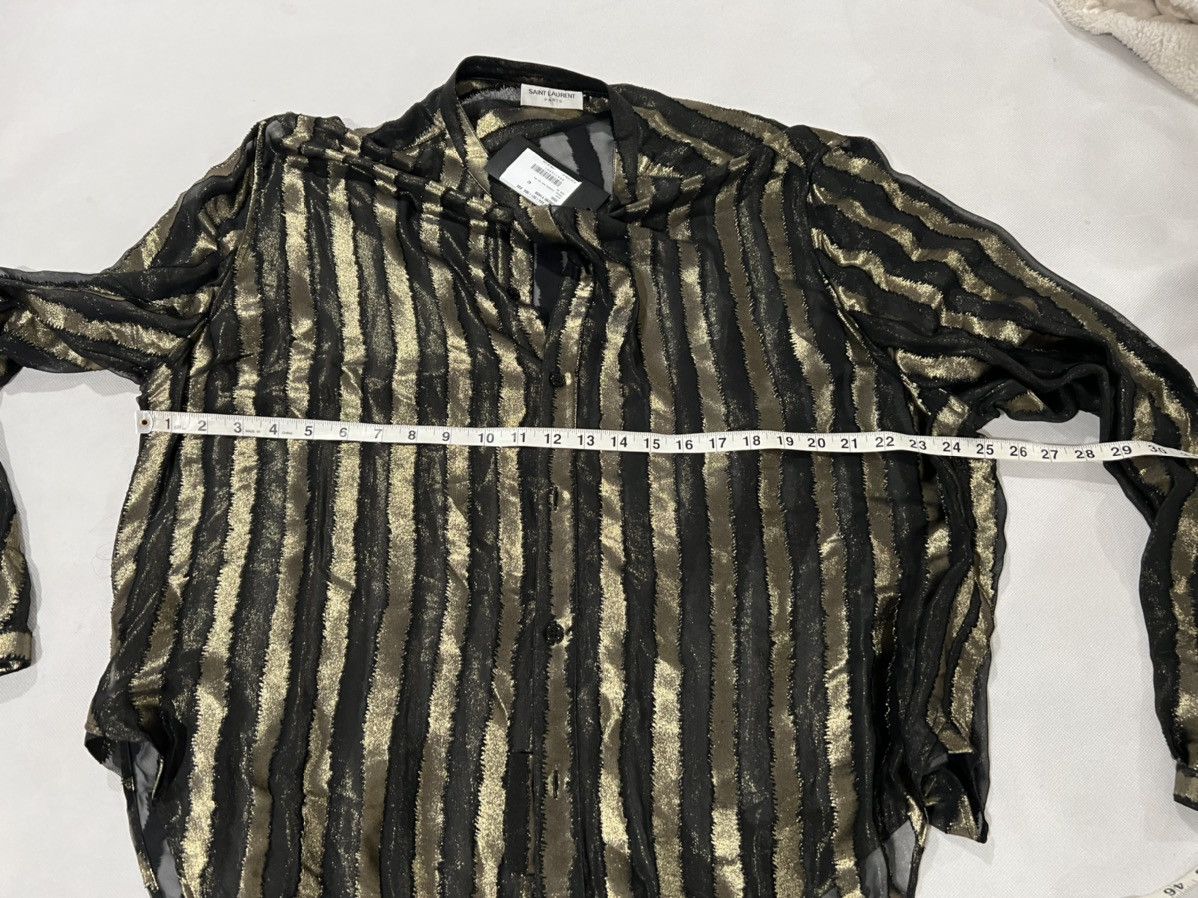 Saint Laurent Paris Saint Laurent gold striped oversized tunic. 42/16.5. $1790 Size US XL / EU 56 / 4 - 5 Thumbnail