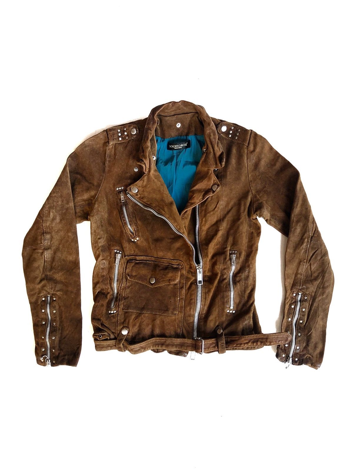Golden Goose DOPE🔥OG Golden Goose Chiodo Leather Jacket Biker Size US S / EU 44-46 / 1 - 1 Thumbnail