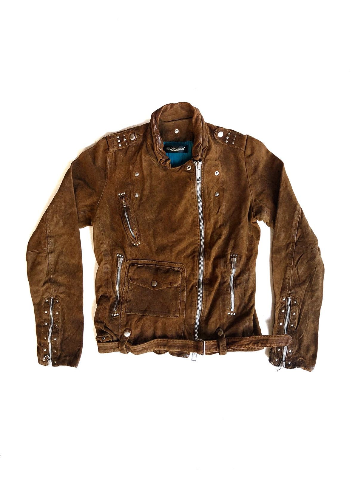 Golden Goose DOPE🔥OG Golden Goose Chiodo Leather Jacket Biker Size US S / EU 44-46 / 1 - 2 Thumbnail