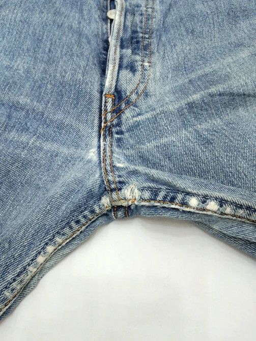Levi's × Vintage Vintage Levis 501 Straight Leg Distressed Jeans 32x34 Size US 32 / EU 48 - 8 Thumbnail