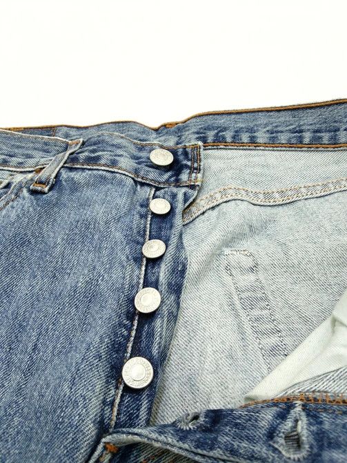 Levi's × Vintage Vintage Levis 501 Straight Leg Distressed Jeans 32x34 Size US 32 / EU 48 - 10 Thumbnail