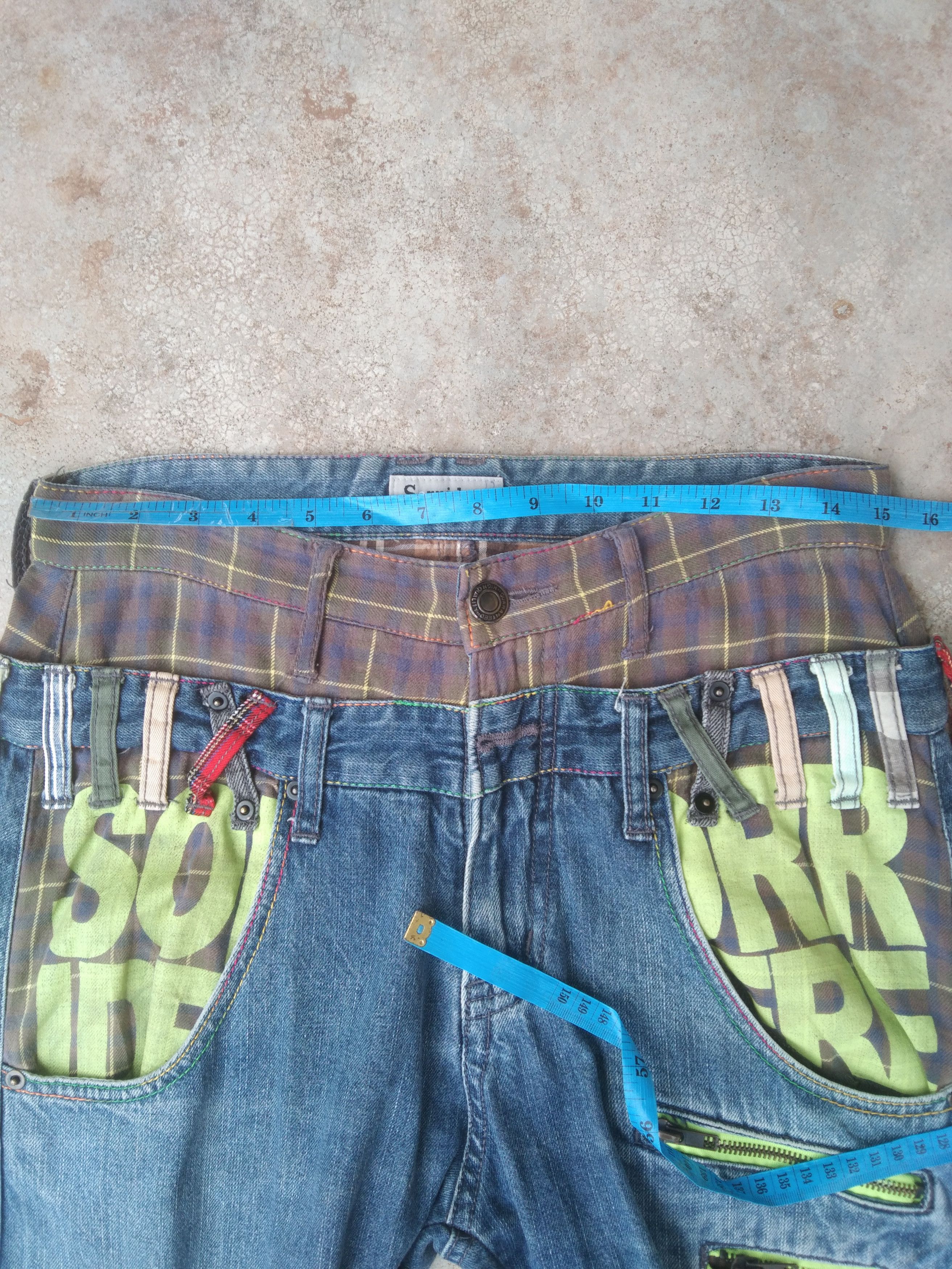 Japanese Brand × Vintage Japan Double Waist Engineered Jeans Retro Punk Style 30x32 Size US 30 / EU 46 - 5 Thumbnail