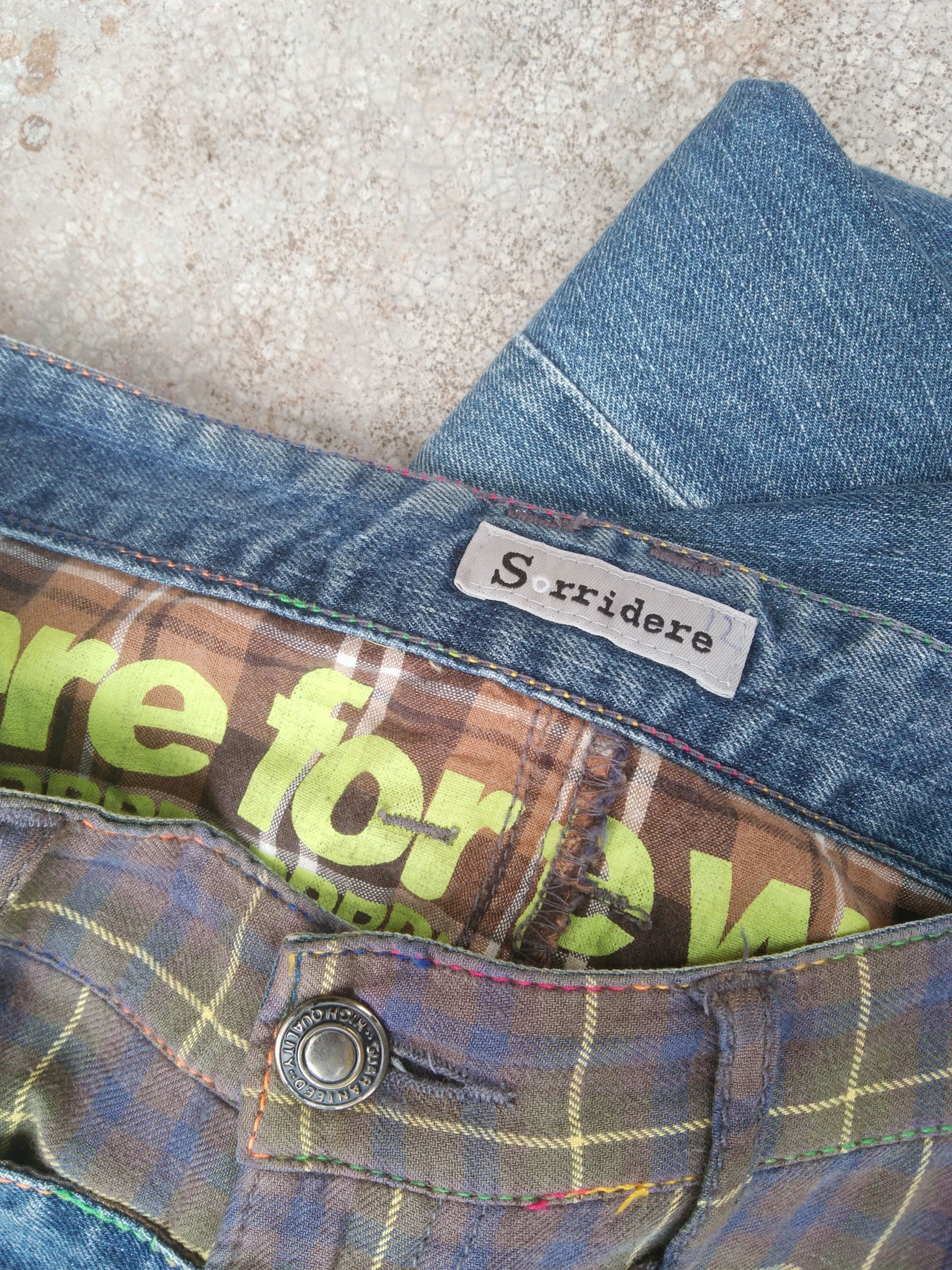 Japanese Brand × Vintage Japan Double Waist Engineered Jeans Retro Punk Style 30x32 Size US 30 / EU 46 - 10 Thumbnail