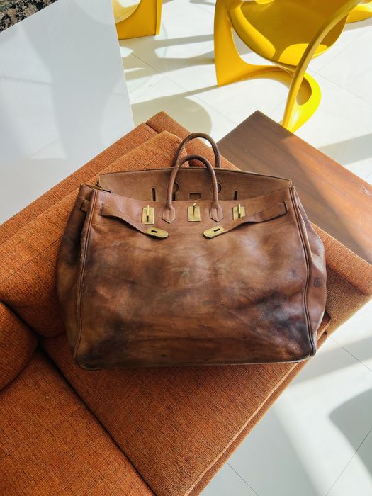 Hermes Vintage 1950's Haut à Courroies - BEAT UP BIRKIN BAG