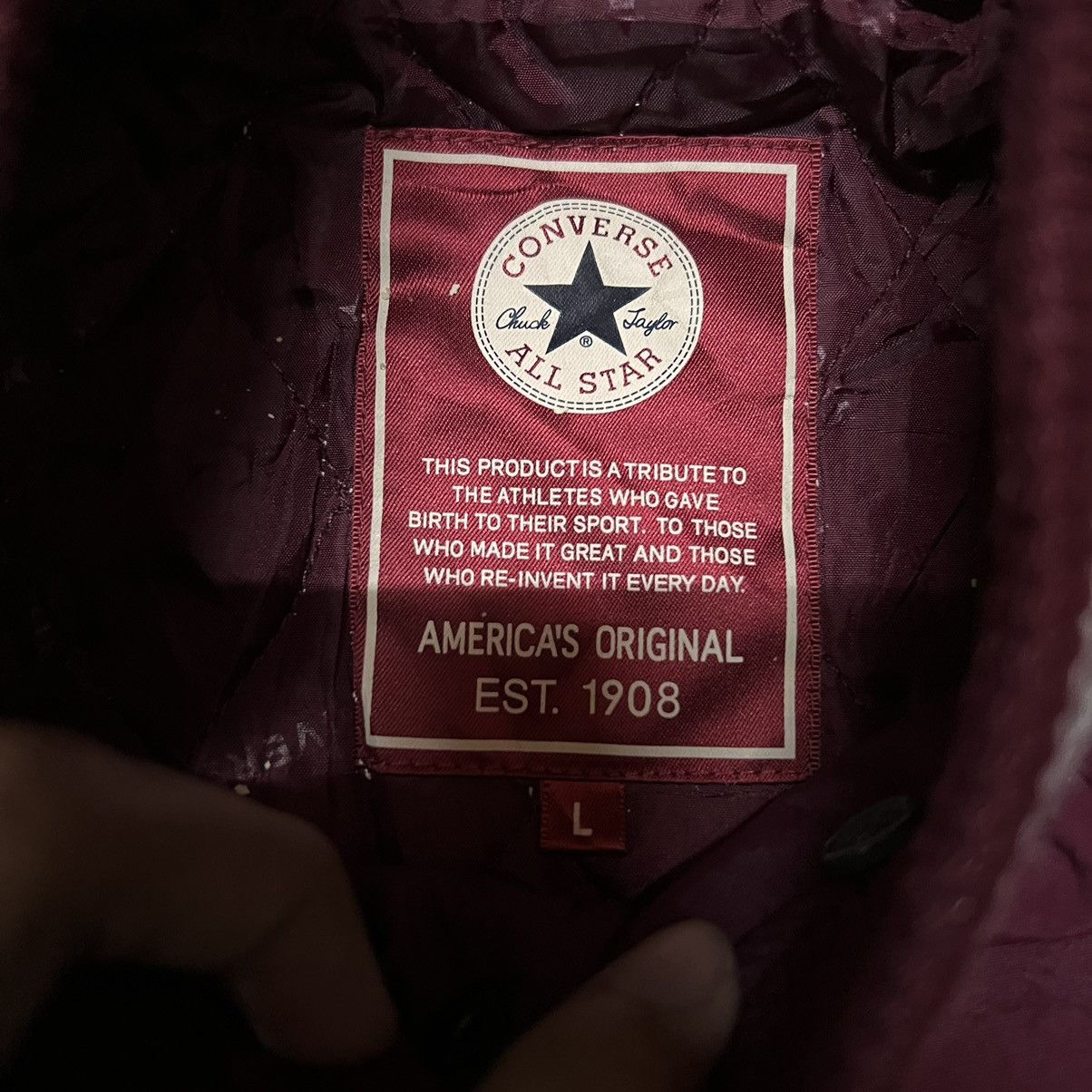 Converse Converse Big Logo Varsity Jacket Size US L / EU 52-54 / 3 - 12 Thumbnail
