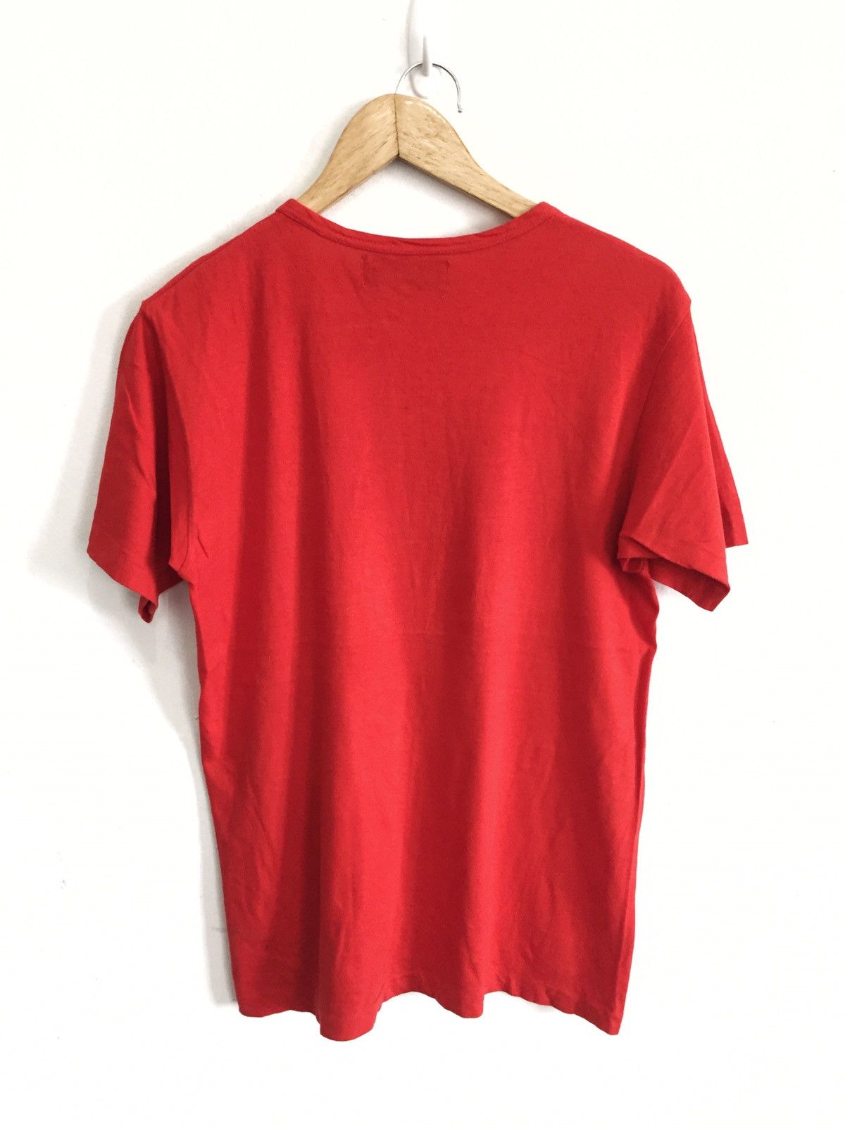Comme des Garcons 90s Comme des Garçons Plain Red Button Shirt Size US M / EU 48-50 / 2 - 2 Thumbnail