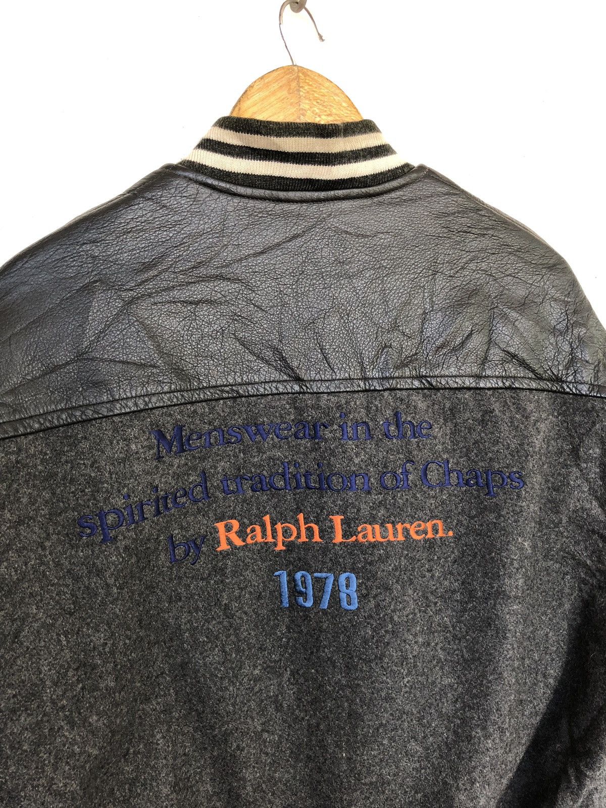 Chaps Ralph Lauren HEAT🔥Chap Ralph Lauren Wool Leather Varsity Jacket Size US M / EU 48-50 / 2 - 5 Thumbnail