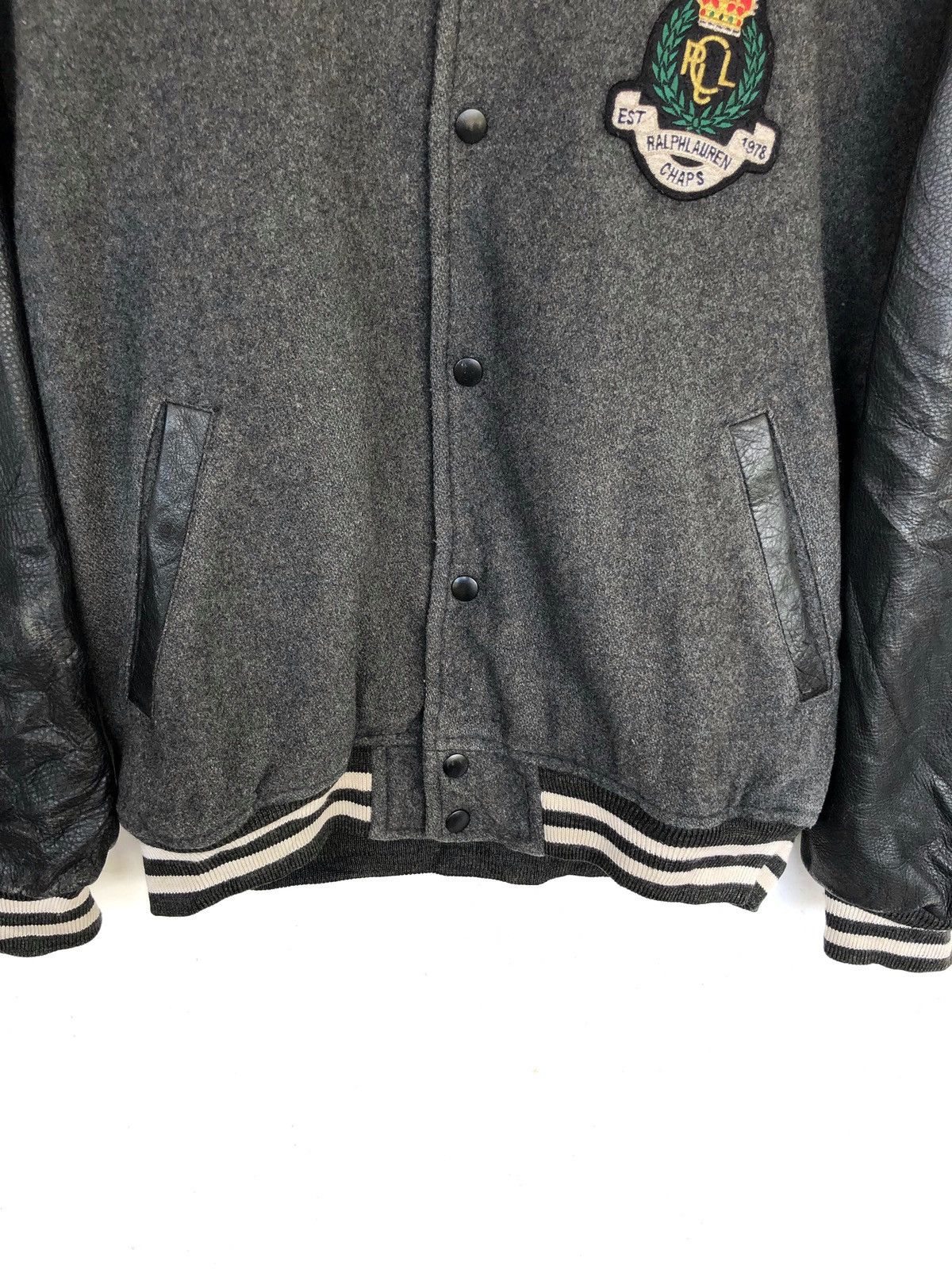 Chaps Ralph Lauren HEAT🔥Chap Ralph Lauren Wool Leather Varsity Jacket Size US M / EU 48-50 / 2 - 4 Thumbnail