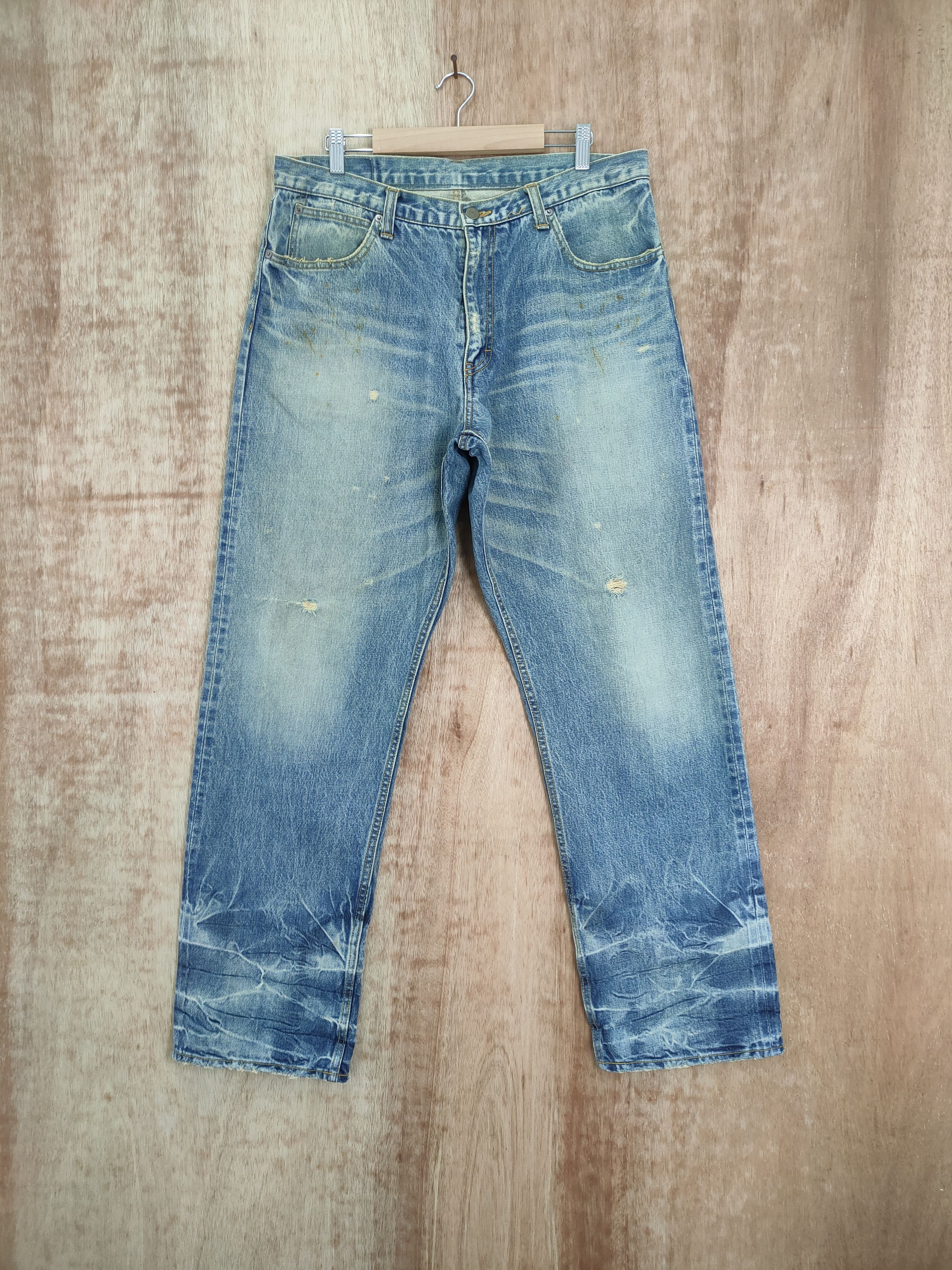 Japanese Brand × Vintage VINTAGE ABSTRISE FADED JEANS DENIM PANTS Size US 36 / EU 52 - 1 Thumbnail