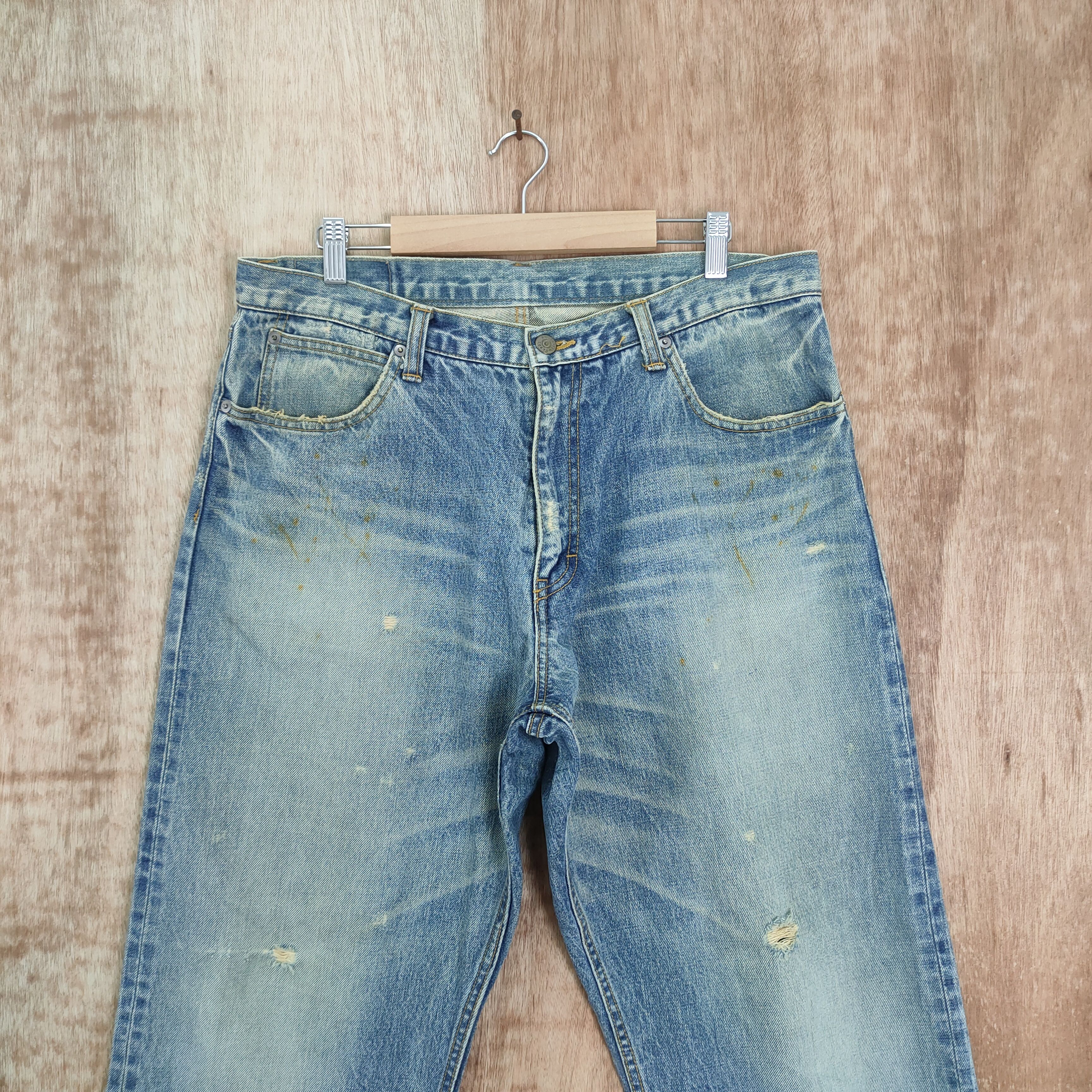 Japanese Brand × Vintage VINTAGE ABSTRISE FADED JEANS DENIM PANTS Size US 36 / EU 52 - 2 Thumbnail