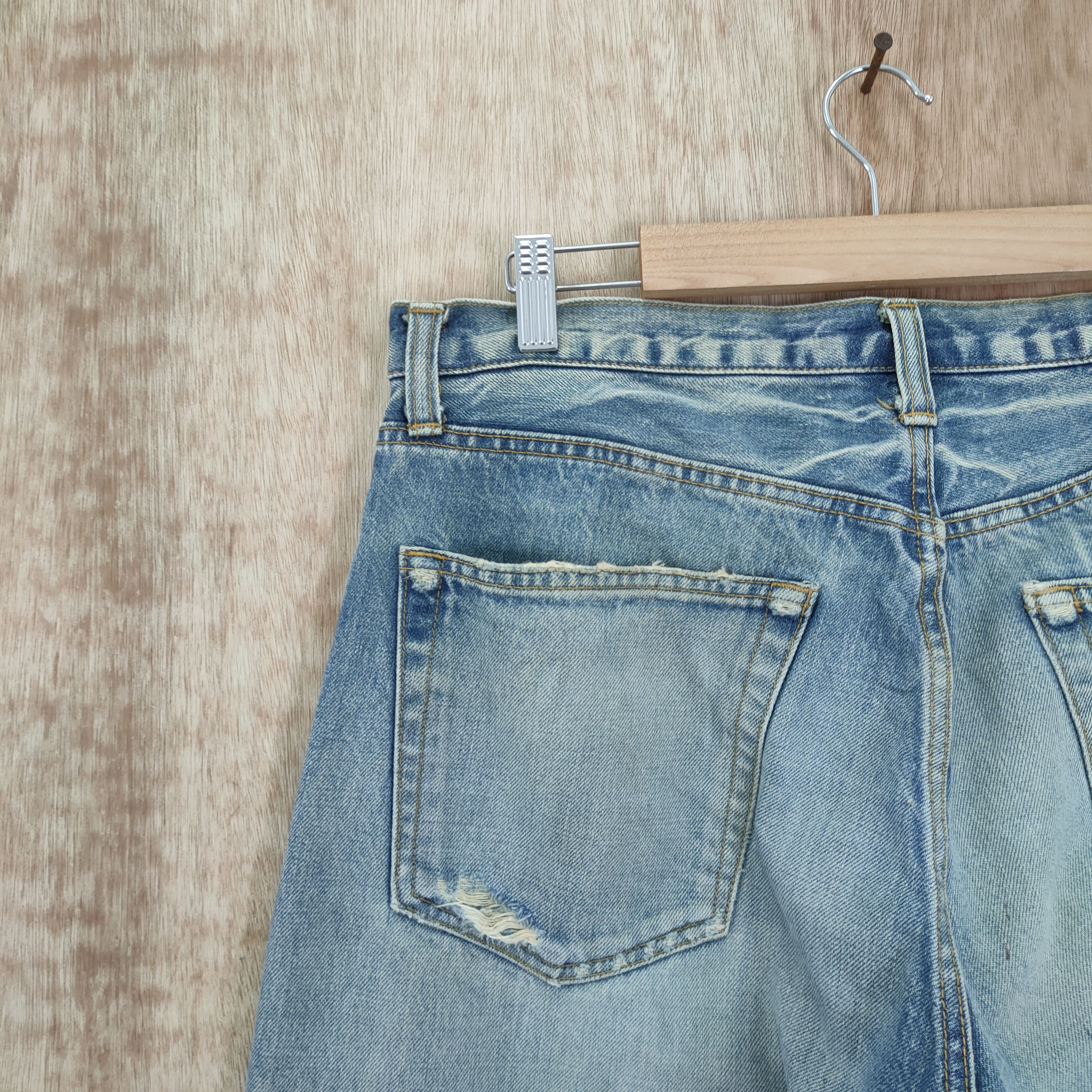 Japanese Brand × Vintage VINTAGE ABSTRISE FADED JEANS DENIM PANTS Size US 36 / EU 52 - 13 Thumbnail