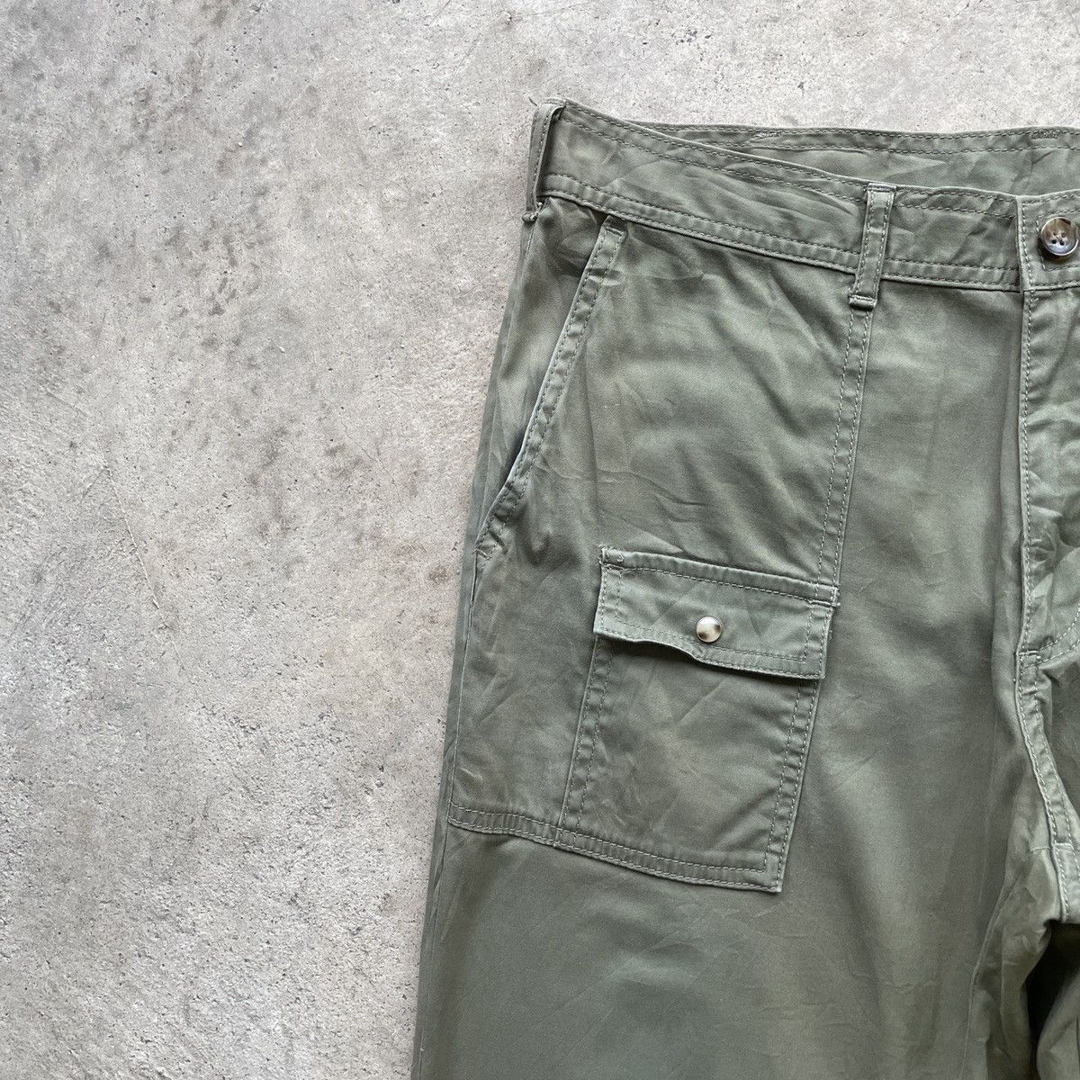 Japanese Brand × Takeo Kikuchi Vintage Takeo Kikuchi Bush Pocket Combat Trousers Pants Size US 33 - 3 Thumbnail