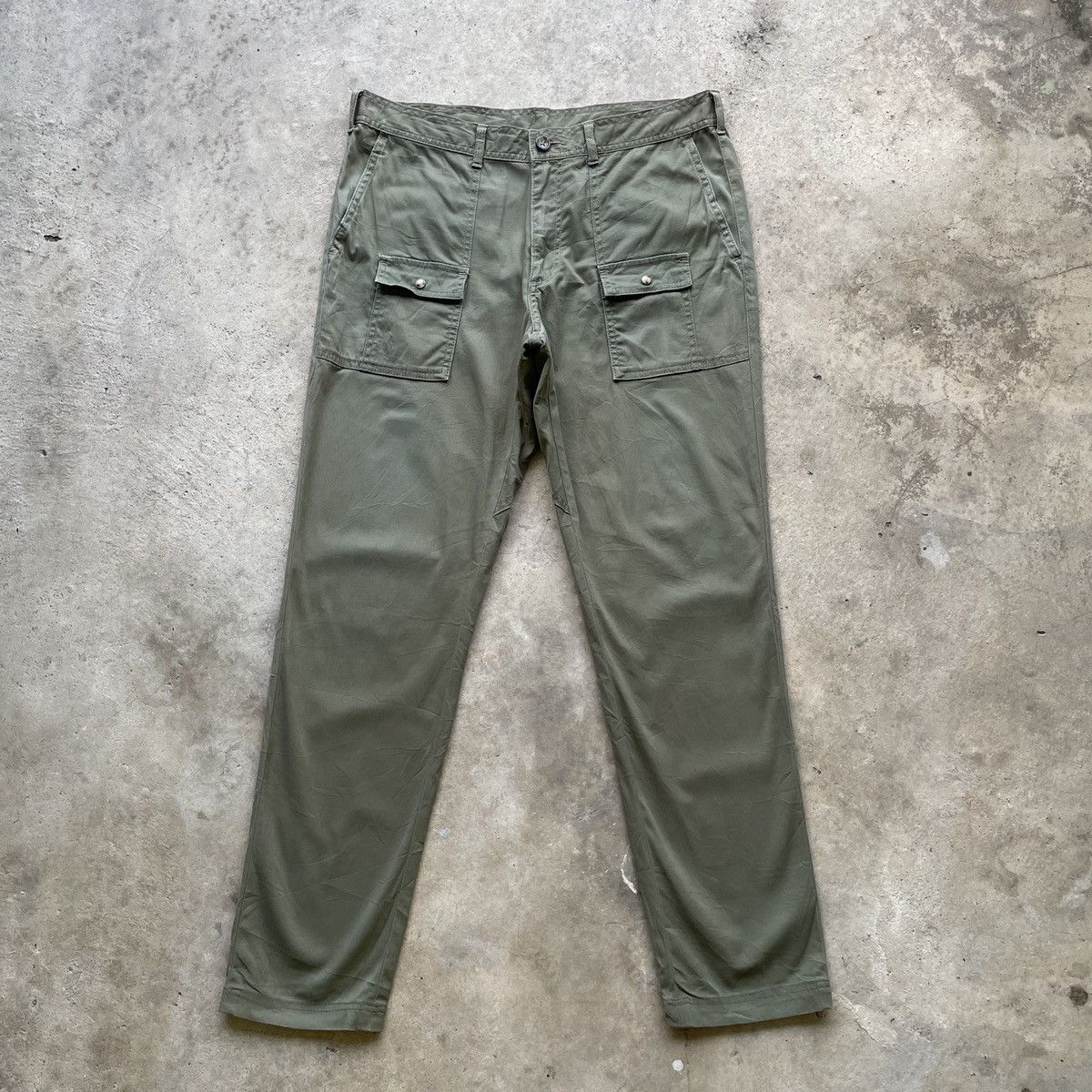 Japanese Brand × Takeo Kikuchi Vintage Takeo Kikuchi Bush Pocket Combat Trousers Pants Size US 33 - 1 Thumbnail