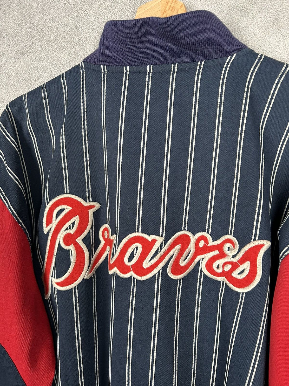 MLB Vintage 90s Atlanta Bravers Starter MLB Varsity Jacket Size US L / EU 52-54 / 3 - 6 Thumbnail