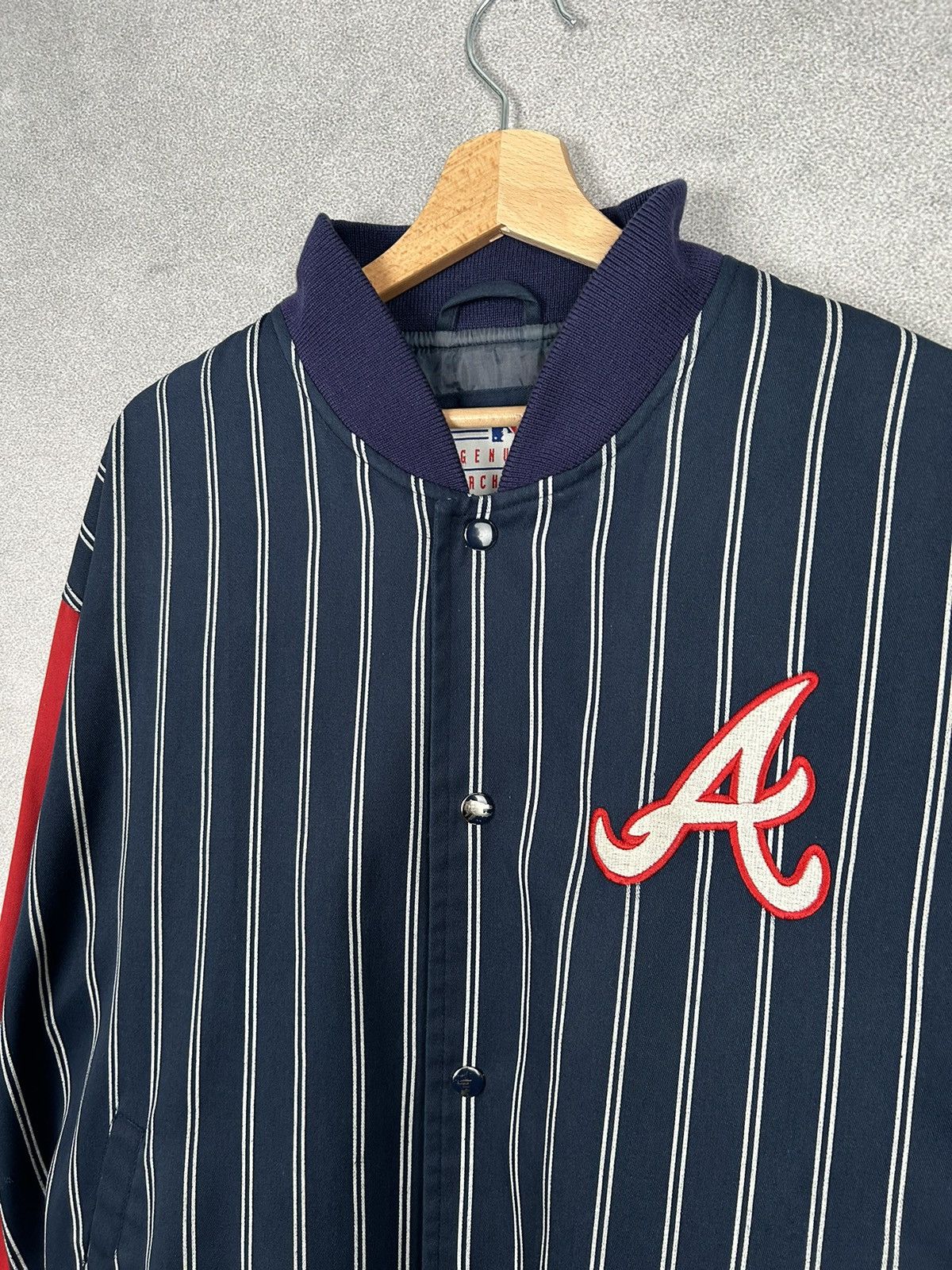 MLB Vintage 90s Atlanta Bravers Starter MLB Varsity Jacket Size US L / EU 52-54 / 3 - 4 Thumbnail