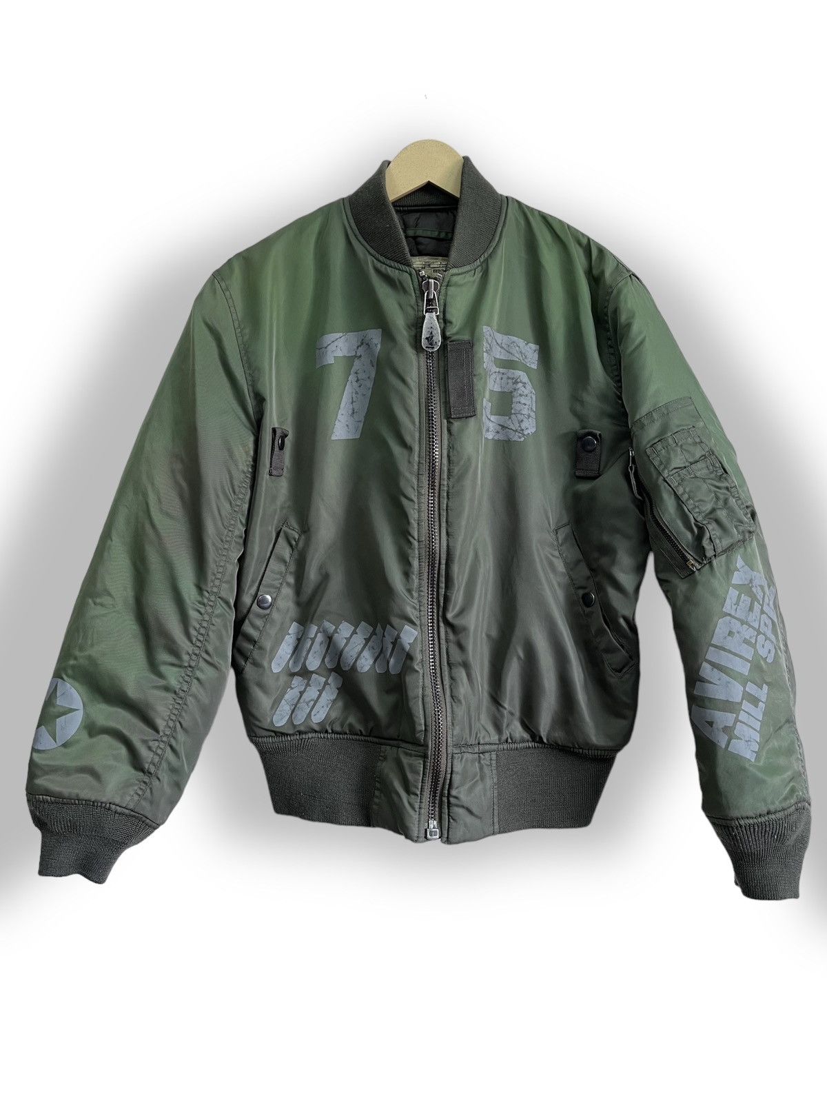 Avirex Rare US Army MA-1 Military Avirex Mill Spec Bomber Jacket Size US S / EU 44-46 / 1 - 2 Thumbnail