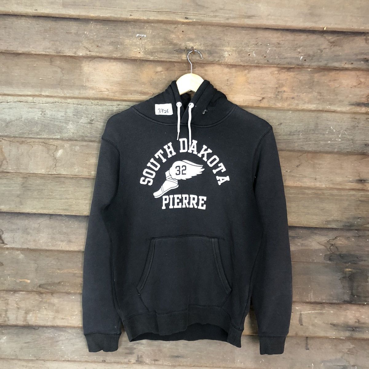 Japanese Brand South Dakota Black Hoodies sweatshirt #3726 Size US M / EU 48-50 / 2 - 3 Thumbnail