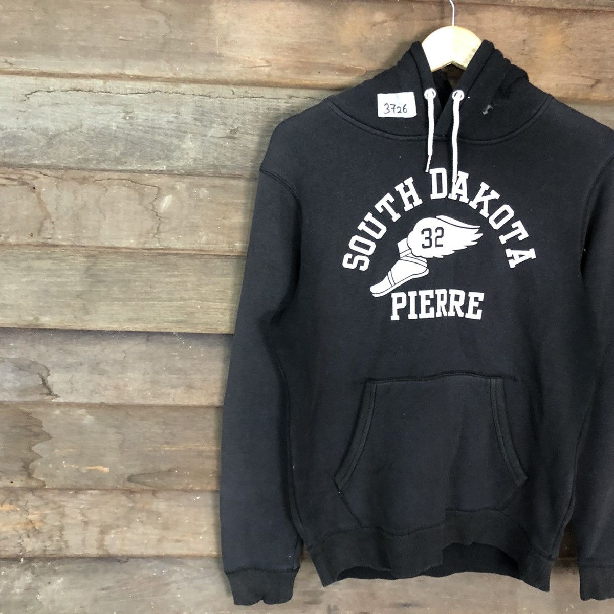 Japanese Brand South Dakota Black Hoodies sweatshirt #3726 Size US M / EU 48-50 / 2 - 7 Thumbnail