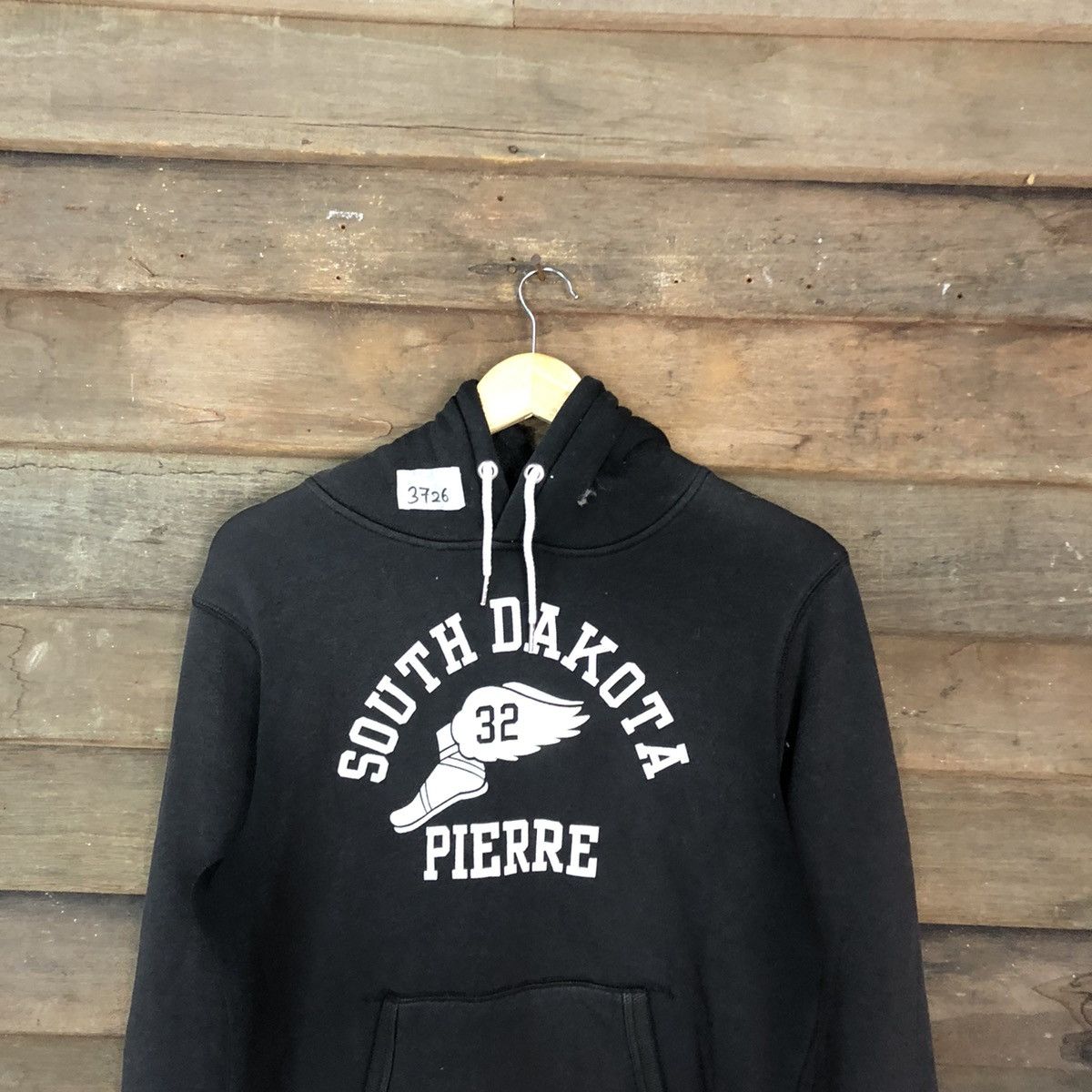 Japanese Brand South Dakota Black Hoodies sweatshirt #3726 Size US M / EU 48-50 / 2 - 9 Thumbnail