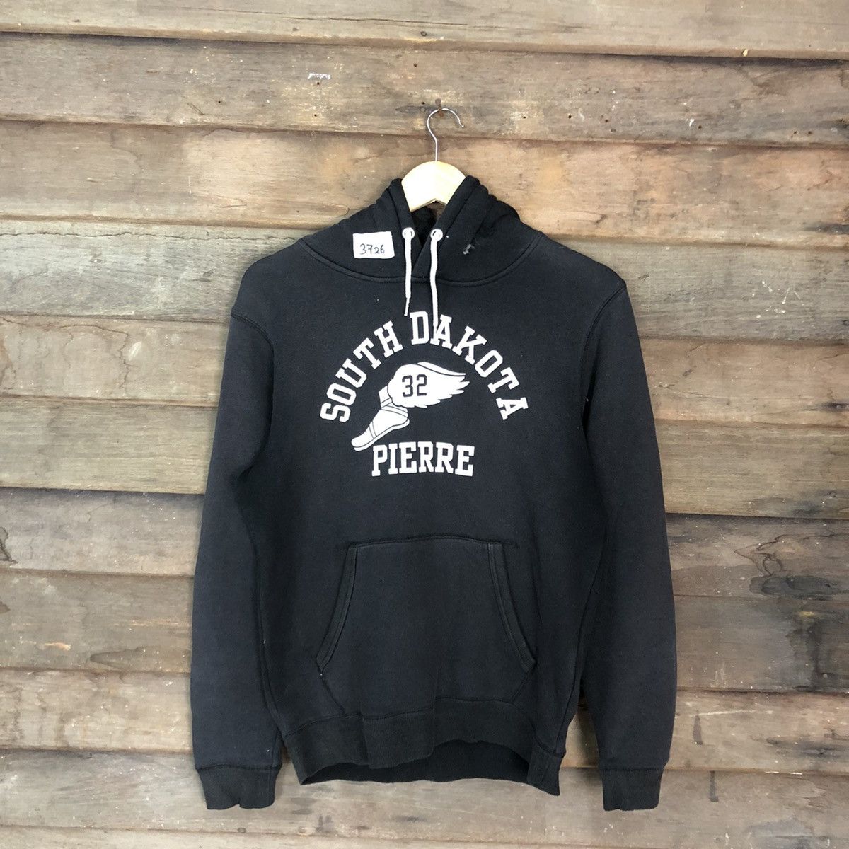 Japanese Brand South Dakota Black Hoodies sweatshirt #3726 Size US M / EU 48-50 / 2 - 1 Thumbnail