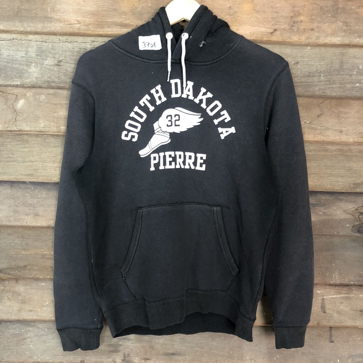Japanese Brand South Dakota Black Hoodies sweatshirt #3726 Size US M / EU 48-50 / 2 - 8 Thumbnail