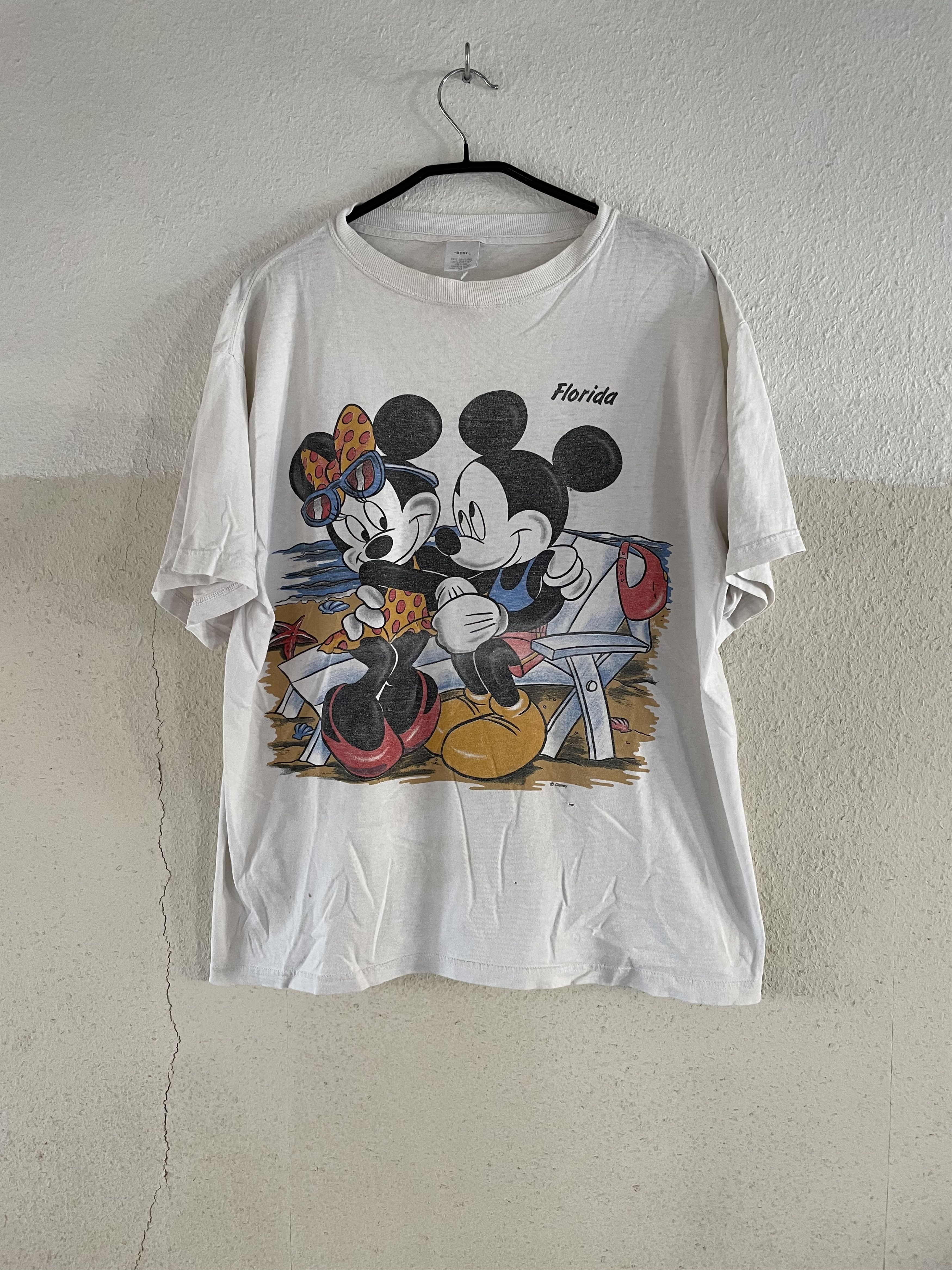 image of Disney x Mickey Mouse VTG Mickey Minnie Mouse Florida - Not Parka Jacket Coat, Men's (Size XL)