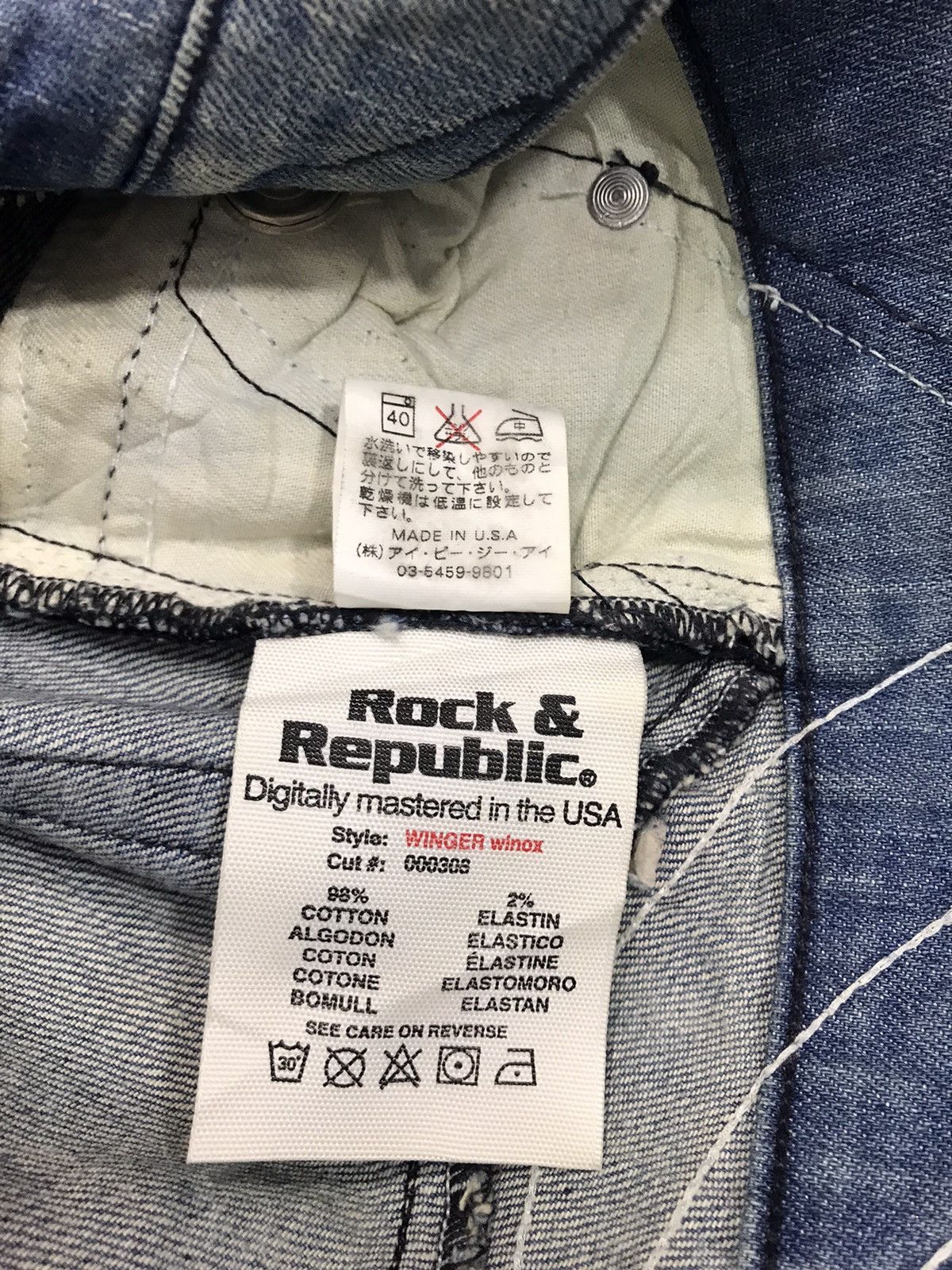 Rock & Republic Rock & Republic Winger Winox Straight Boot Cut Size 29 30 Size 29" - 7 Thumbnail