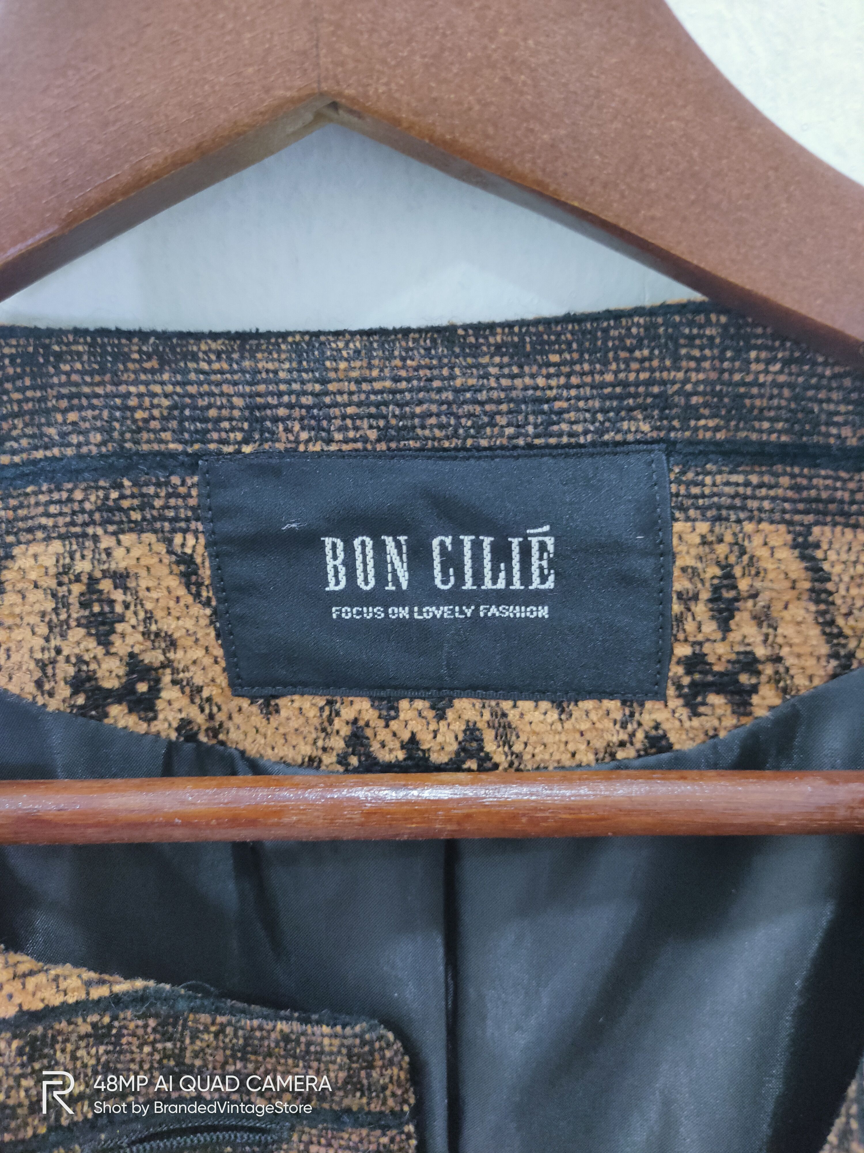 Japanese Brand Rare BON CILIE Traditional Handcrafted Fair Isle Art Jacket Size M / US 6-8 / IT 42-44 - 12 Thumbnail