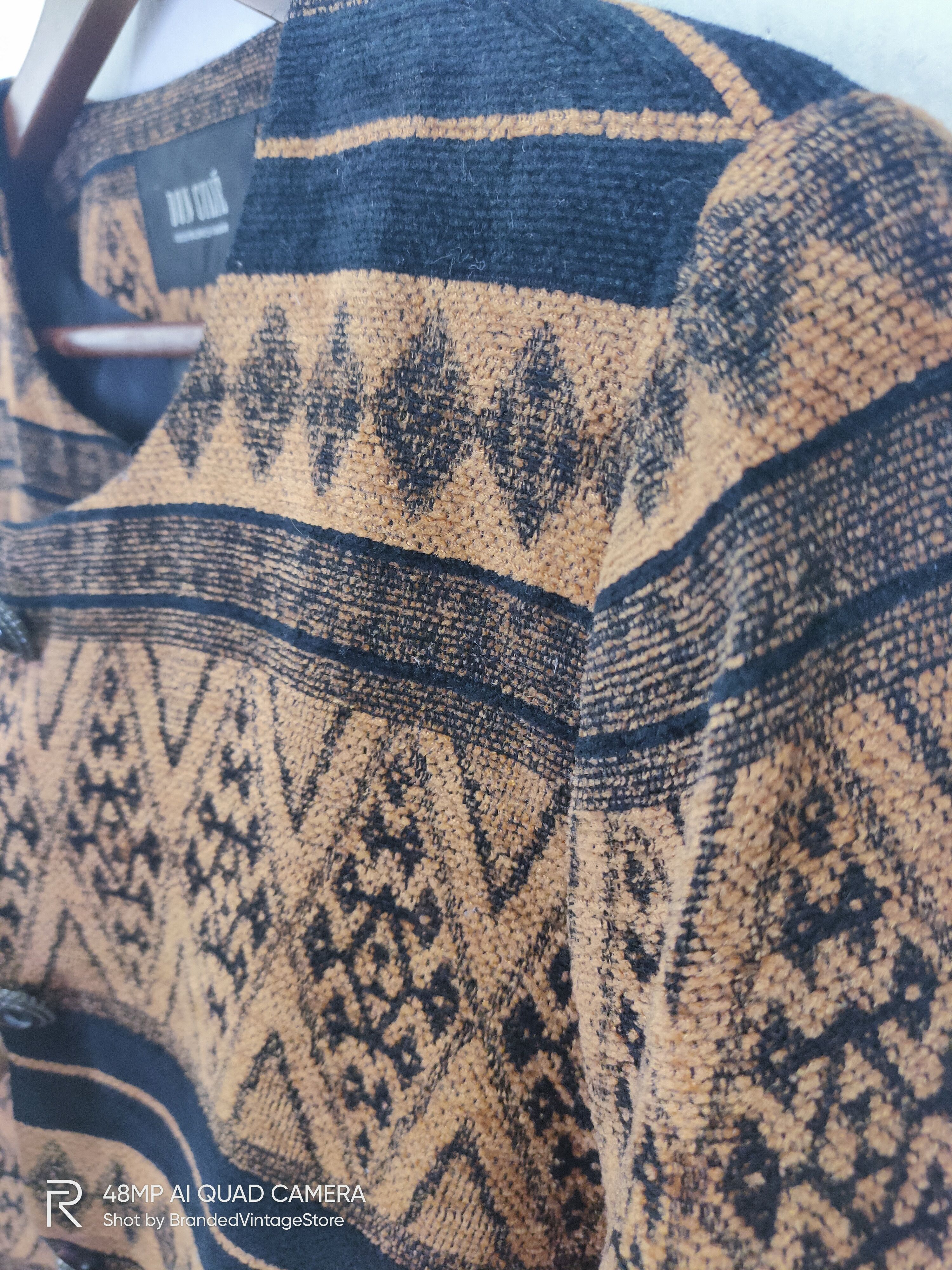 Japanese Brand Rare BON CILIE Traditional Handcrafted Fair Isle Art Jacket Size M / US 6-8 / IT 42-44 - 7 Thumbnail