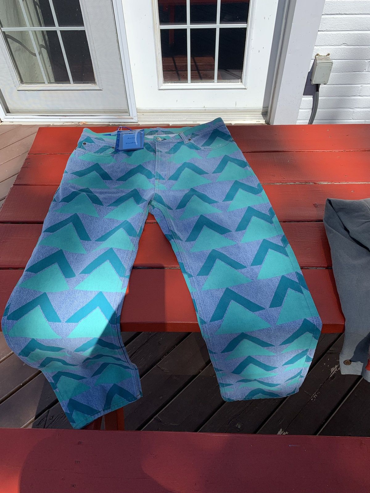 Acne Studios Bla Konst land Print jeans Size US 32 / EU 48 - 3 Thumbnail