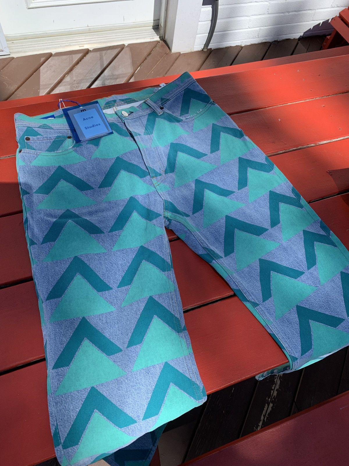 Acne Studios Bla Konst land Print jeans Size US 32 / EU 48 - 2 Thumbnail