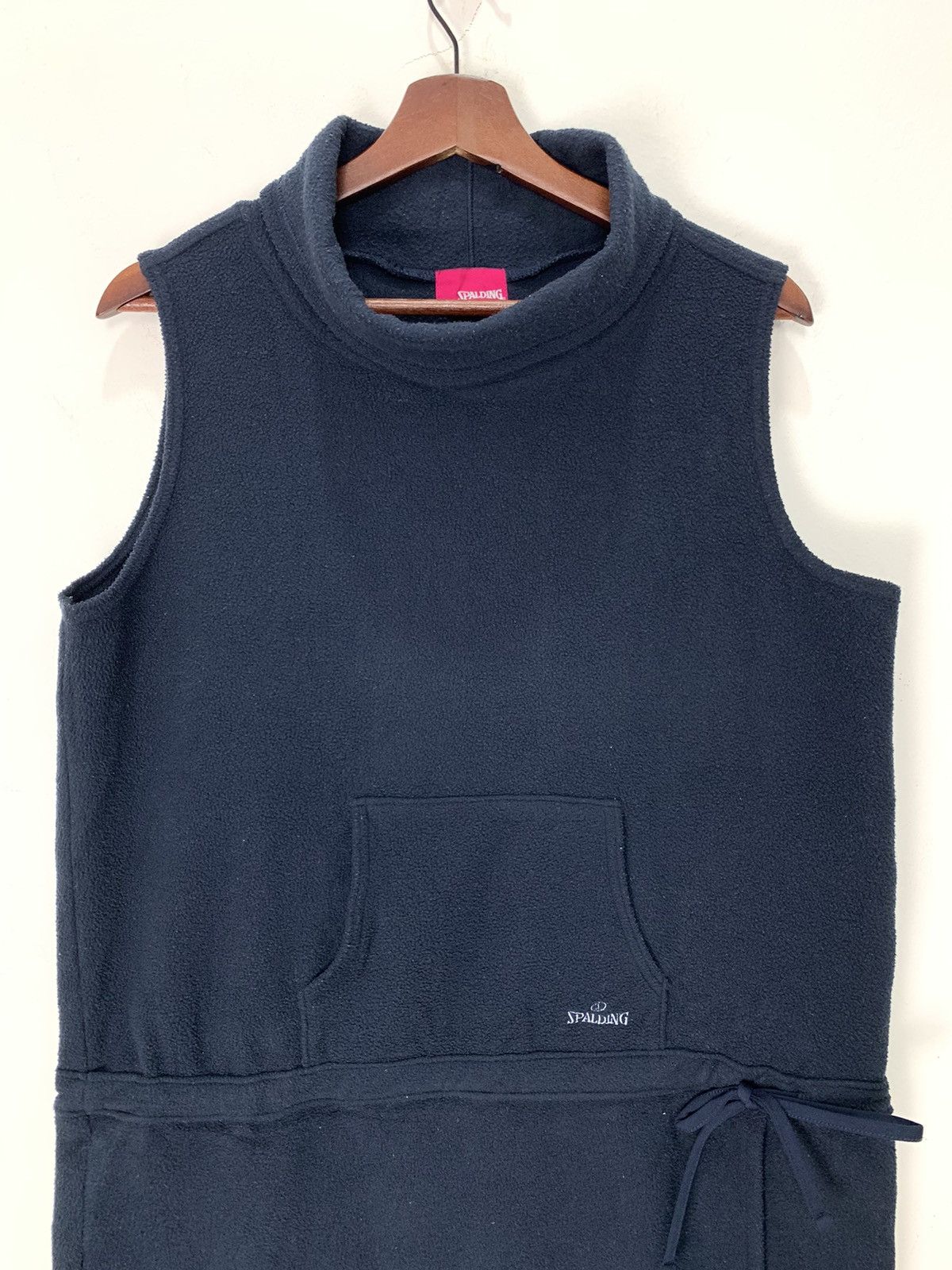 Japanese Brand × Spalding SPALDING Vintage Fleece Turtleneck Long Vest Jacket Sweater Size L / US 10 / IT 46 - 3 Thumbnail