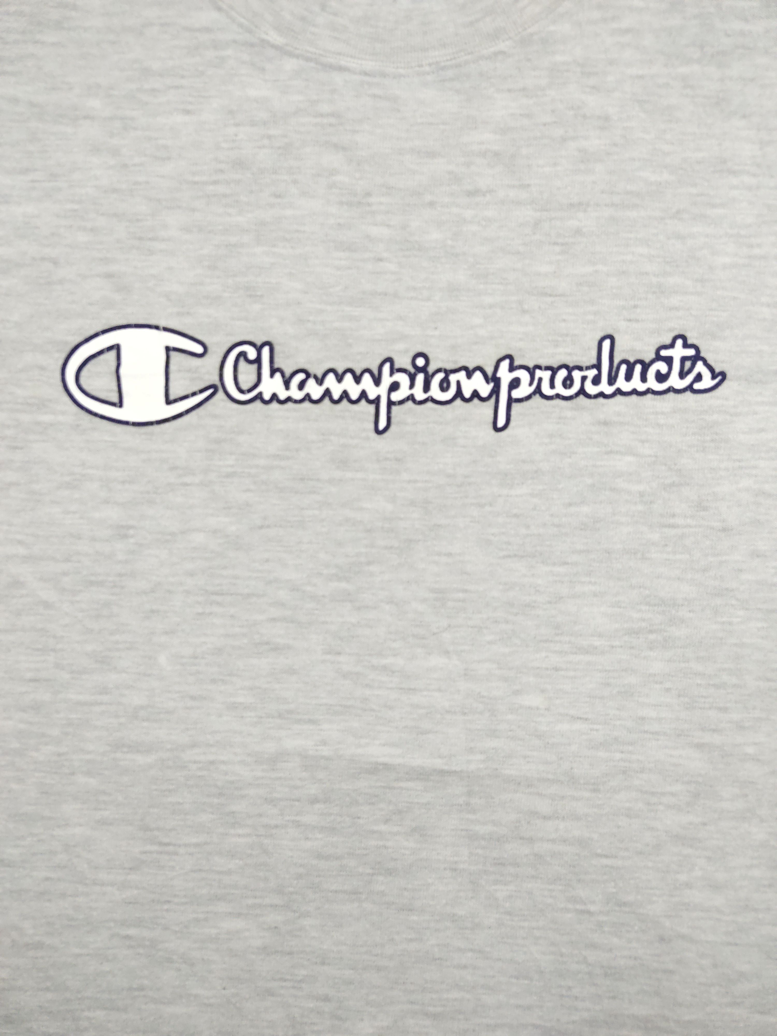 Champion Vintage 90s Champion Products Spell Out Simple Logo Gray Size US L / EU 52-54 / 3 - 2 Thumbnail