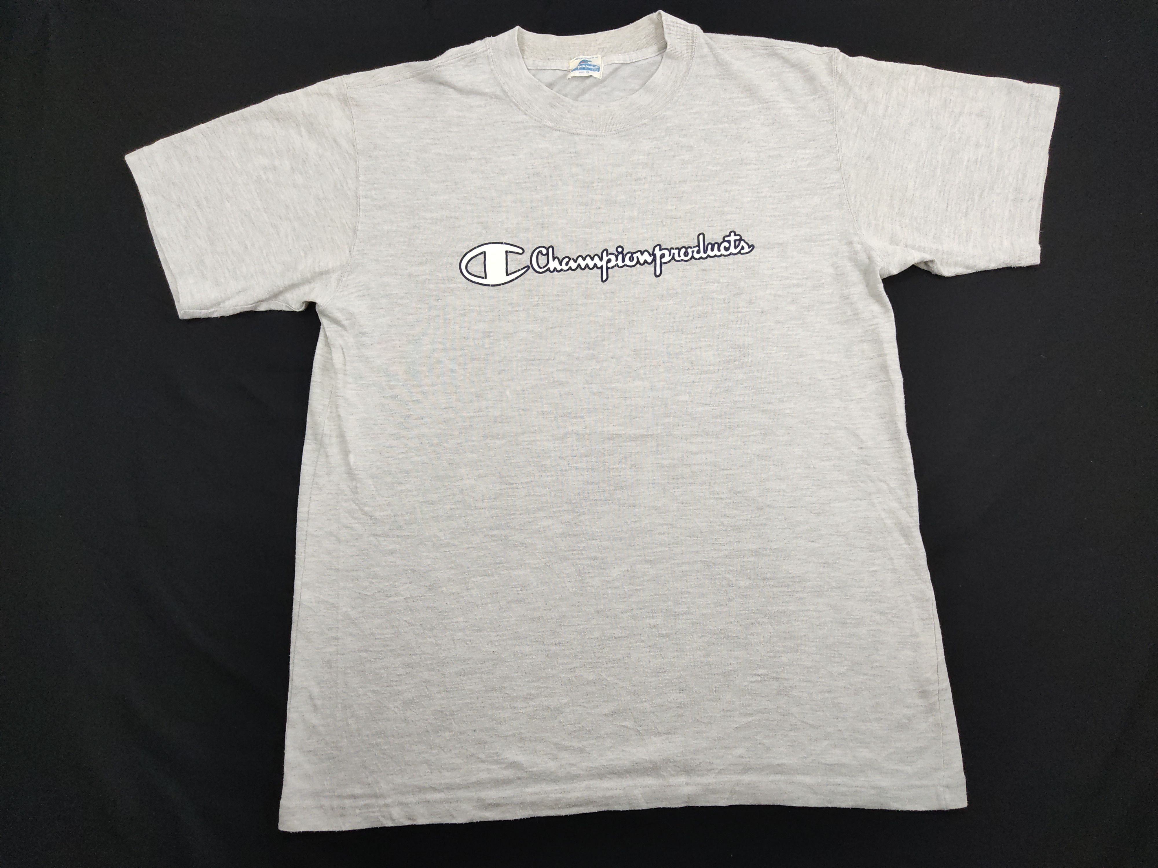Champion Vintage 90s Champion Products Spell Out Simple Logo Gray Size US L / EU 52-54 / 3 - 1 Thumbnail