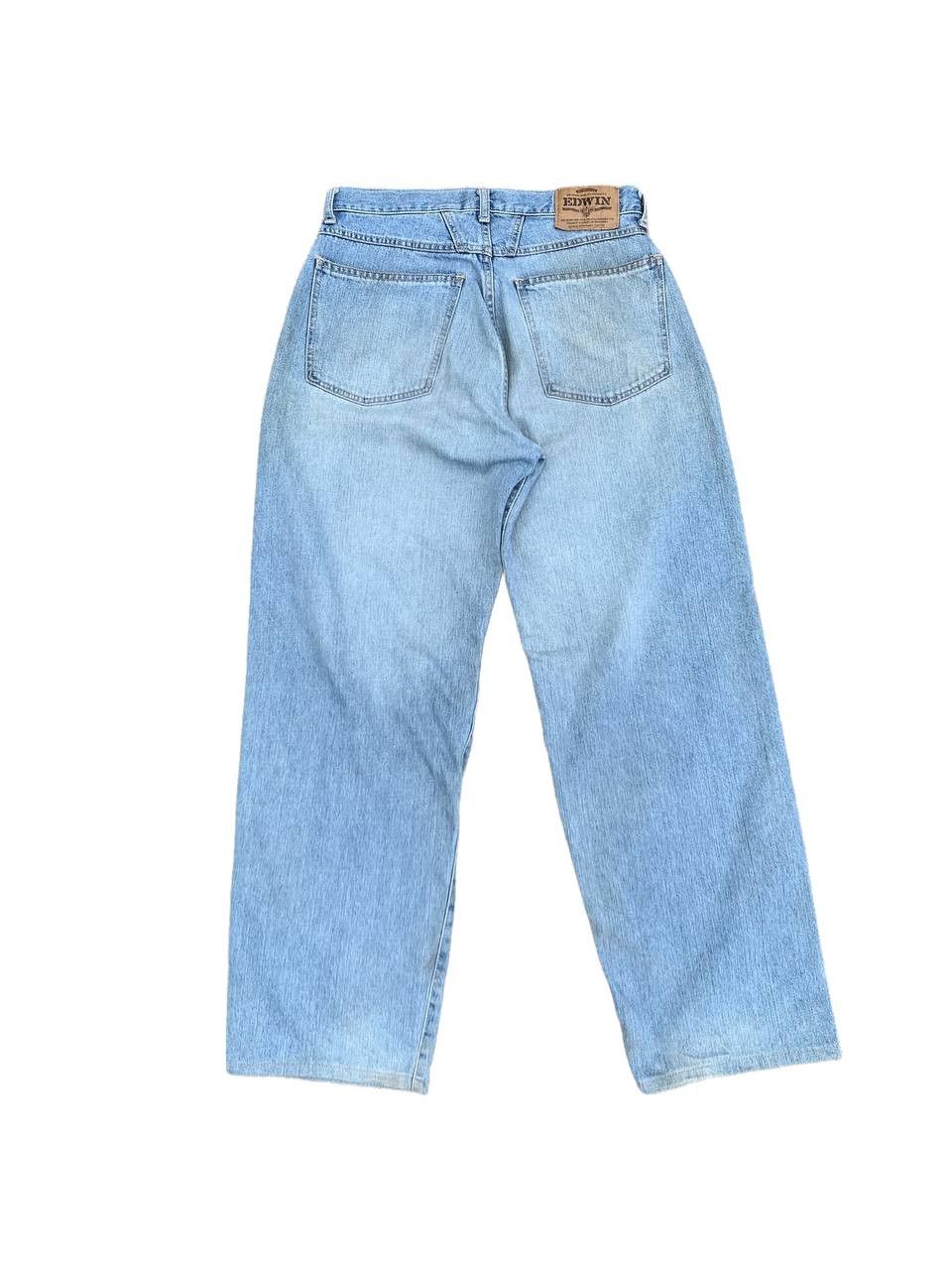 Edwin Vintage Edwin Washed Denim Baggy Jeans Size US 29 - 2 Thumbnail
