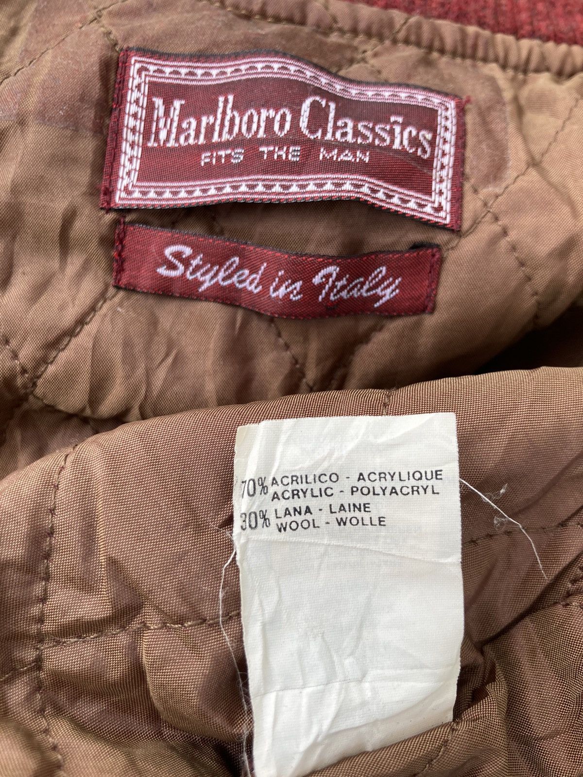 Marlboro × Marlboro Classics × Vintage VINTAGE MALBORO CLASSICS WOOL BOMBER JACKET Size US M / EU 48-50 / 2 - 11 Thumbnail