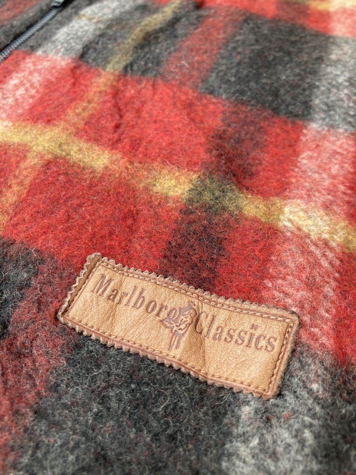 Marlboro × Marlboro Classics × Vintage VINTAGE MALBORO CLASSICS WOOL BOMBER JACKET Size US M / EU 48-50 / 2 - 6 Thumbnail