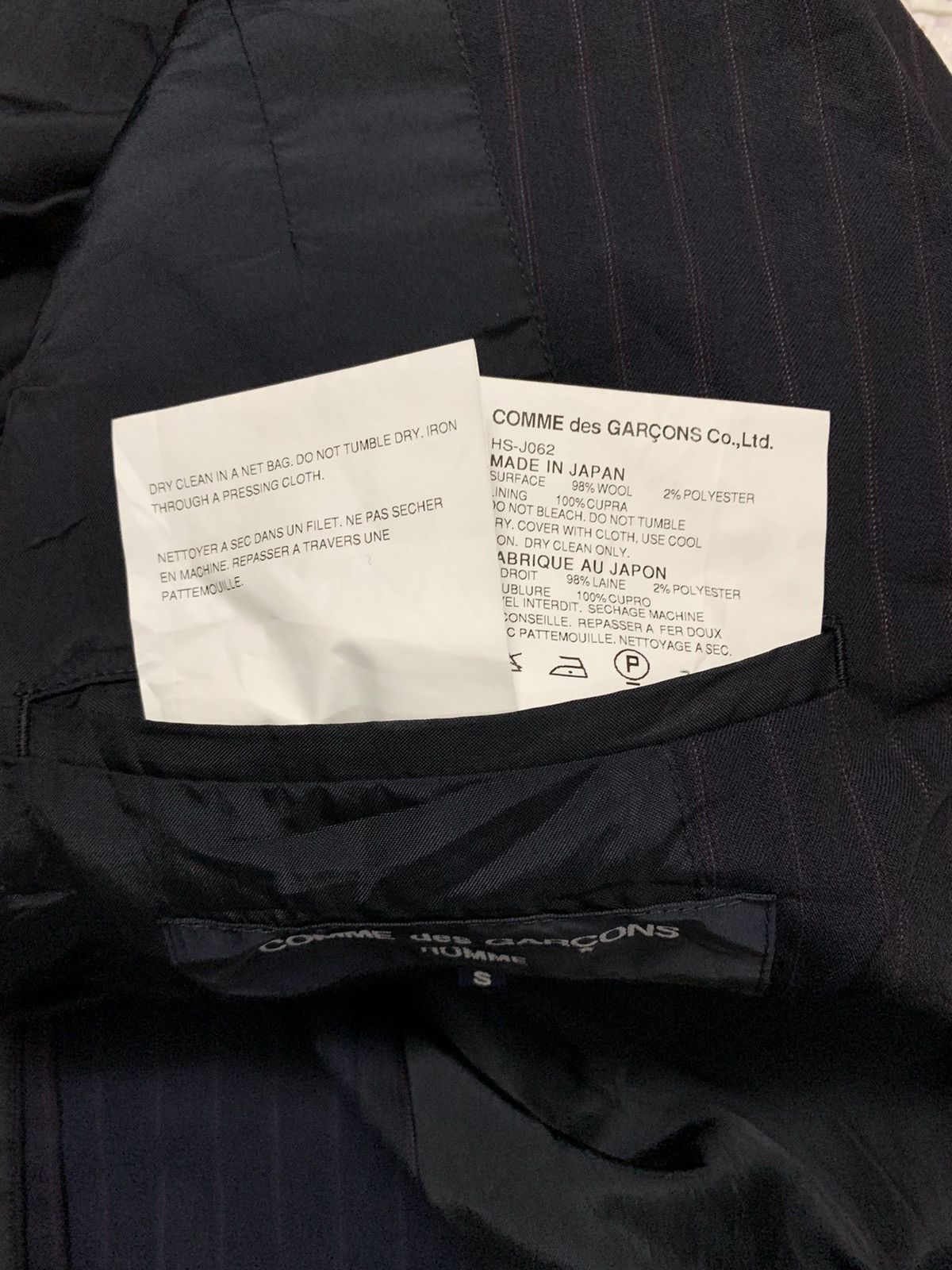 Comme des Garcons × Comme des Garcons Homme Plus 🇯🇵Comme Des Garcons Homme AW06 Wool Stripe Jacket Size 40S - 7 Thumbnail