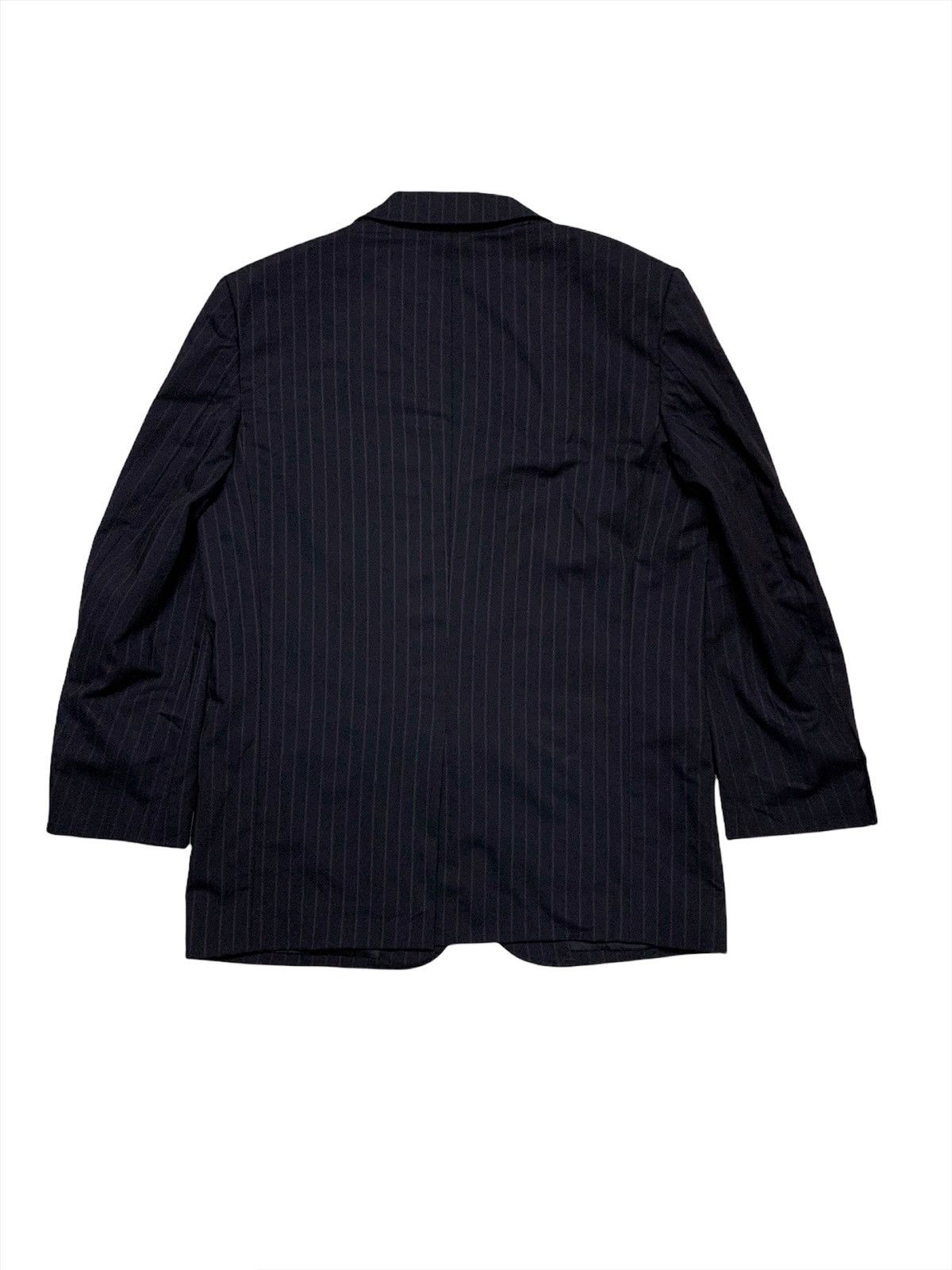 Comme des Garcons × Comme des Garcons Homme Plus 🇯🇵Comme Des Garcons Homme AW06 Wool Stripe Jacket Size 40S - 4 Thumbnail