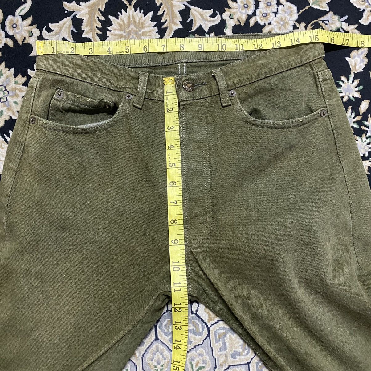 Levi's Vintage 80s Levis 501 Olive Green Faded Jeans 31x28 Size US 31 - 17 Thumbnail