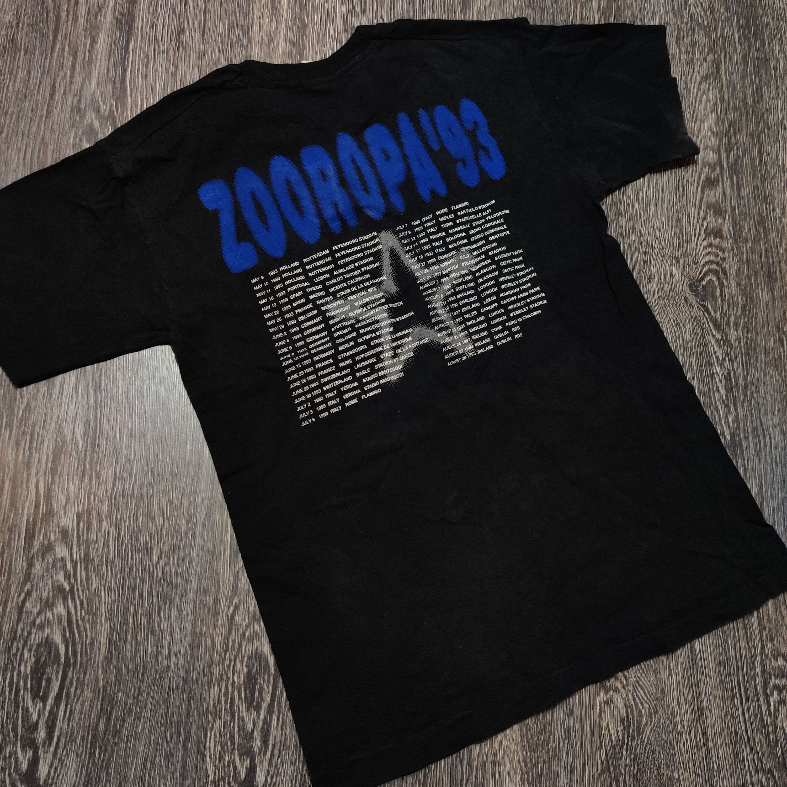 Band Tees Vintage 1993 U2 Zooropa T-Shirt Size US L / EU 52-54 / 3 - 2 Thumbnail