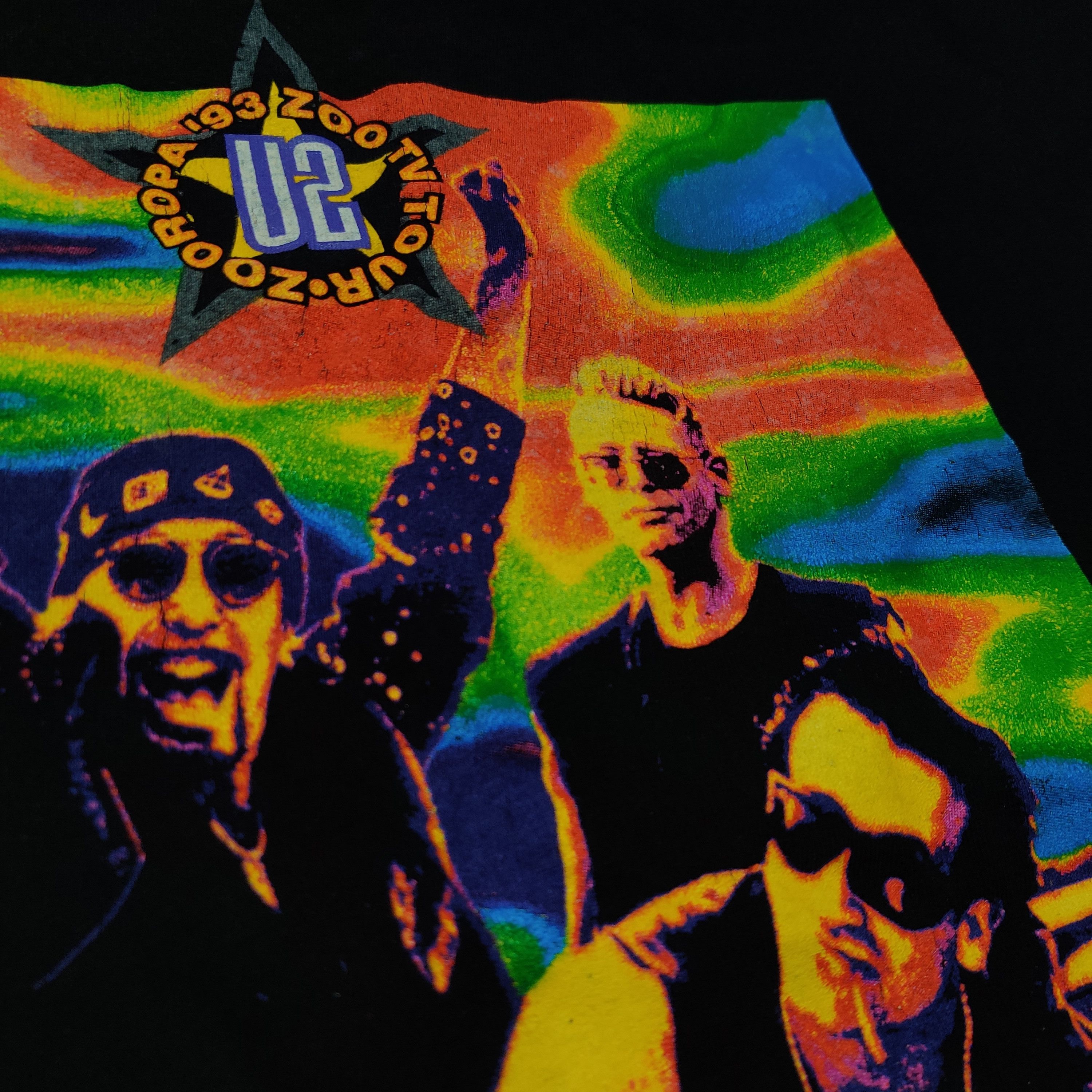 Band Tees Vintage 1993 U2 Zooropa T-Shirt Size US L / EU 52-54 / 3 - 3 Thumbnail