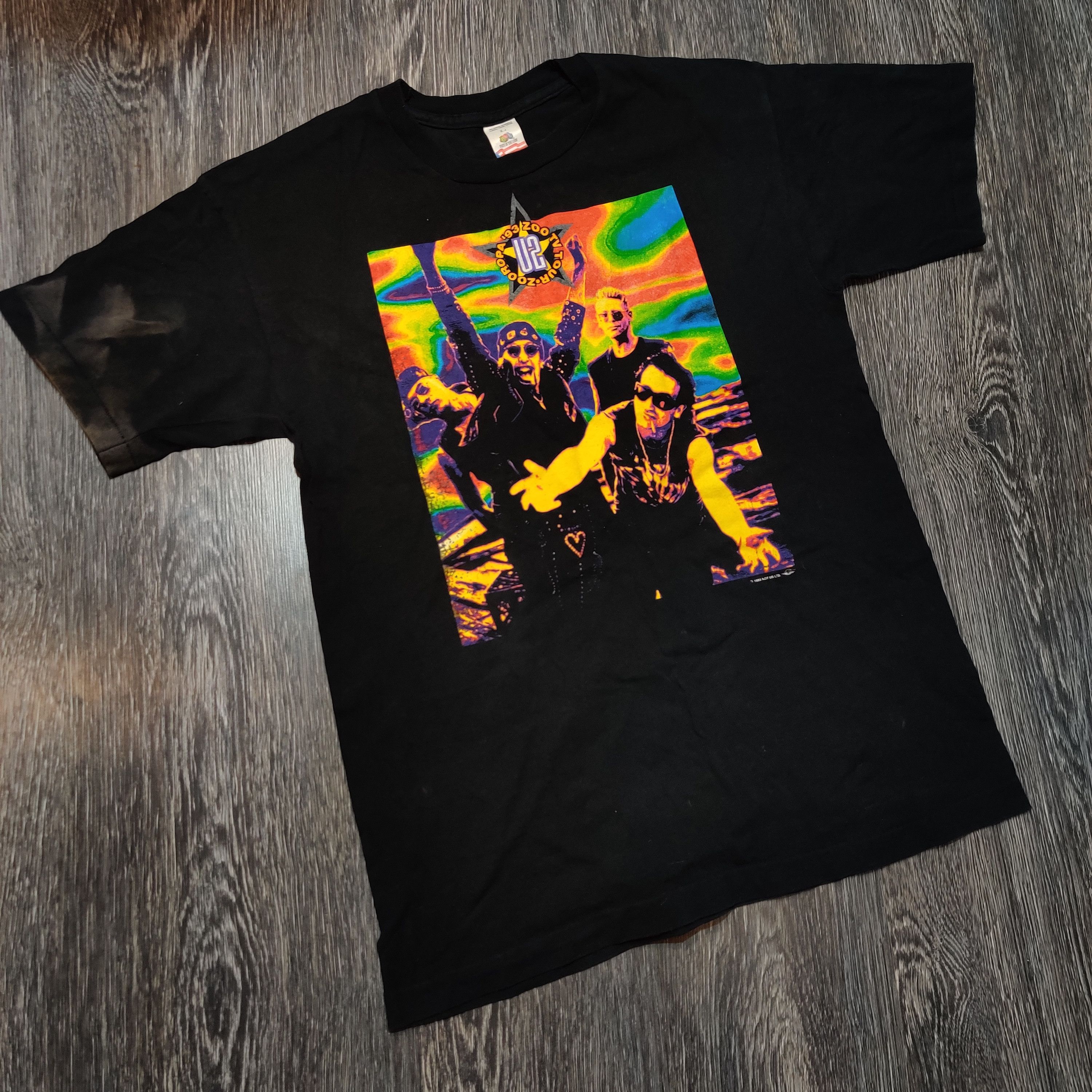 Band Tees Vintage 1993 U2 Zooropa T-Shirt Size US L / EU 52-54 / 3 - 1 Thumbnail
