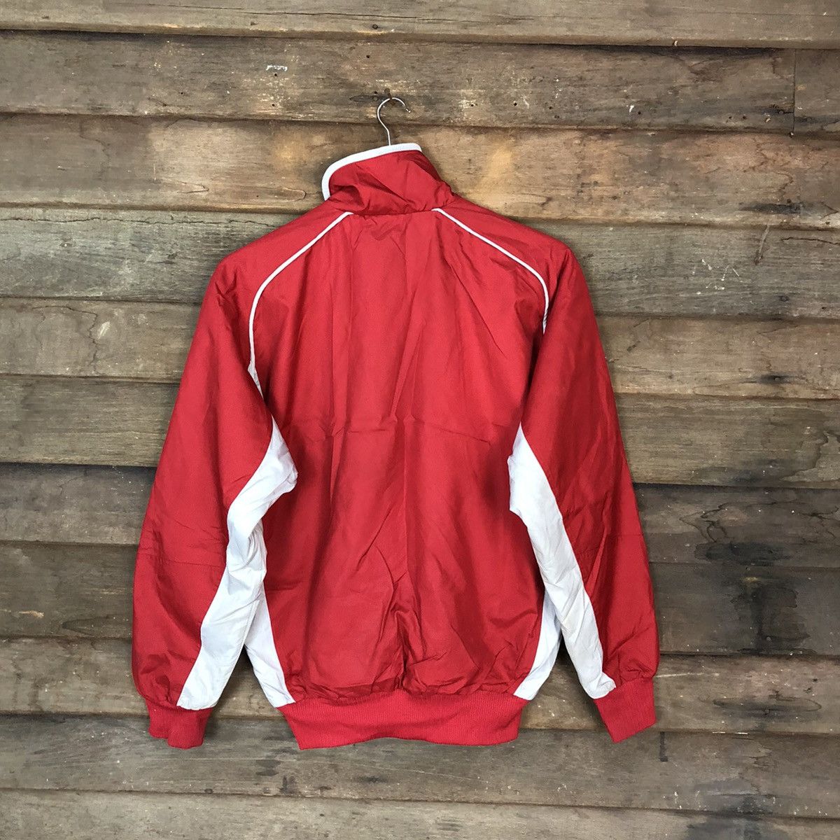 Asics × Japanese Brand × Vintage Asics Red baseball japan team vintage sweater Jacket #5703 Size US M / EU 48-50 / 2 - 10 Thumbnail