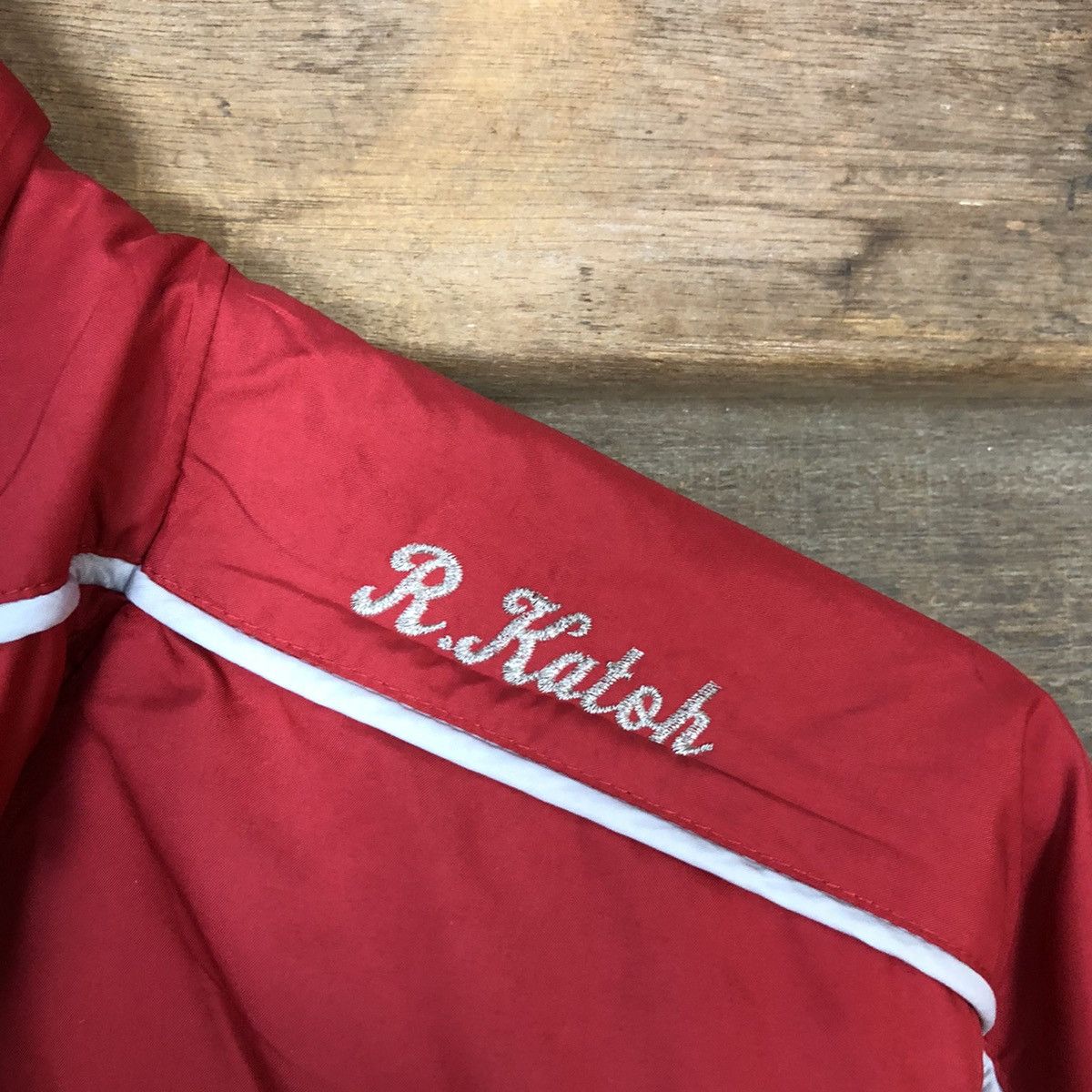 Asics × Japanese Brand × Vintage Asics Red baseball japan team vintage sweater Jacket #5703 Size US M / EU 48-50 / 2 - 8 Thumbnail