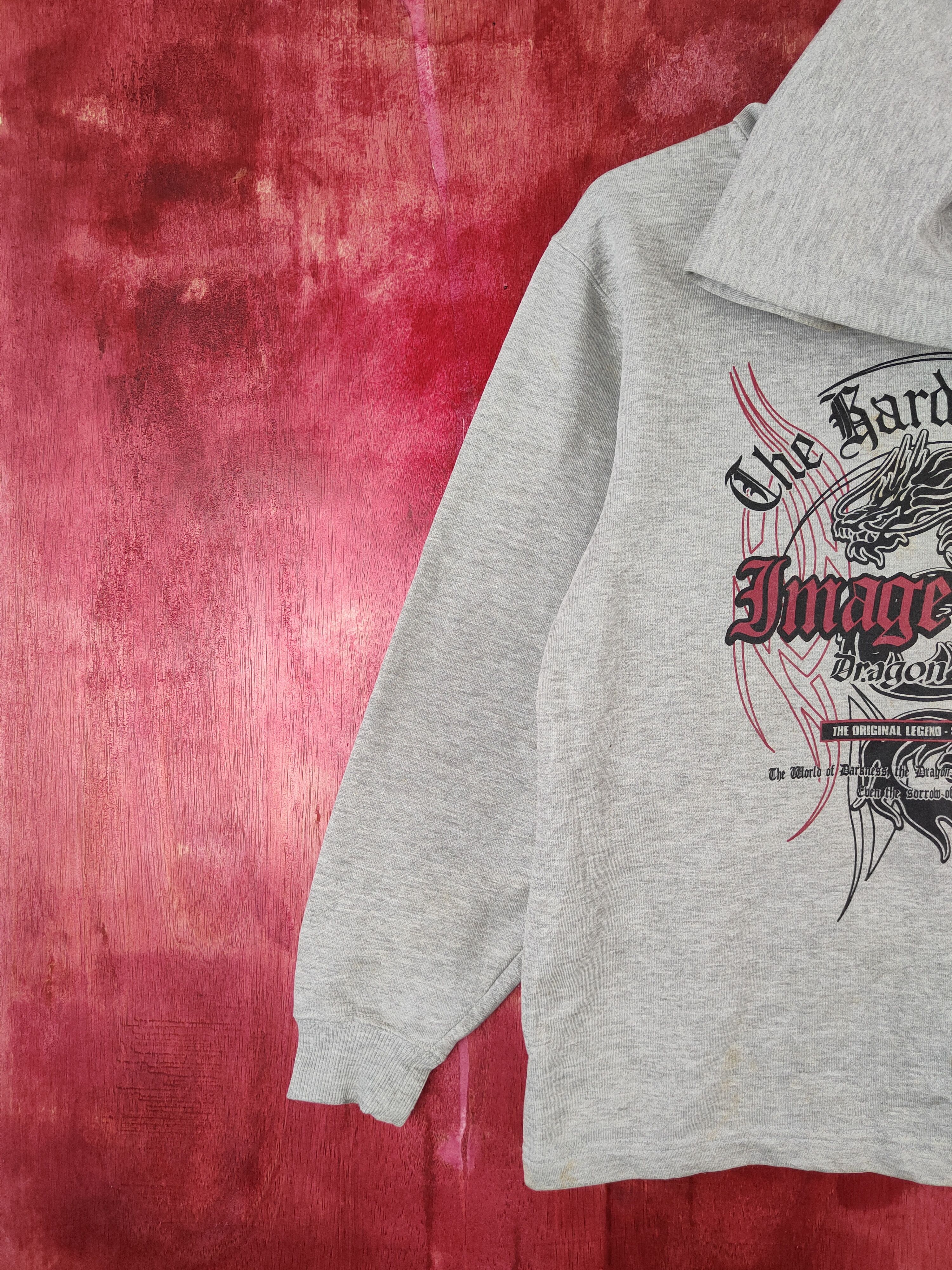 Japanese Brand Image Work dragon japan Gray Sweatshirt #5550 Size S / US 4 / IT 40 - 4 Thumbnail